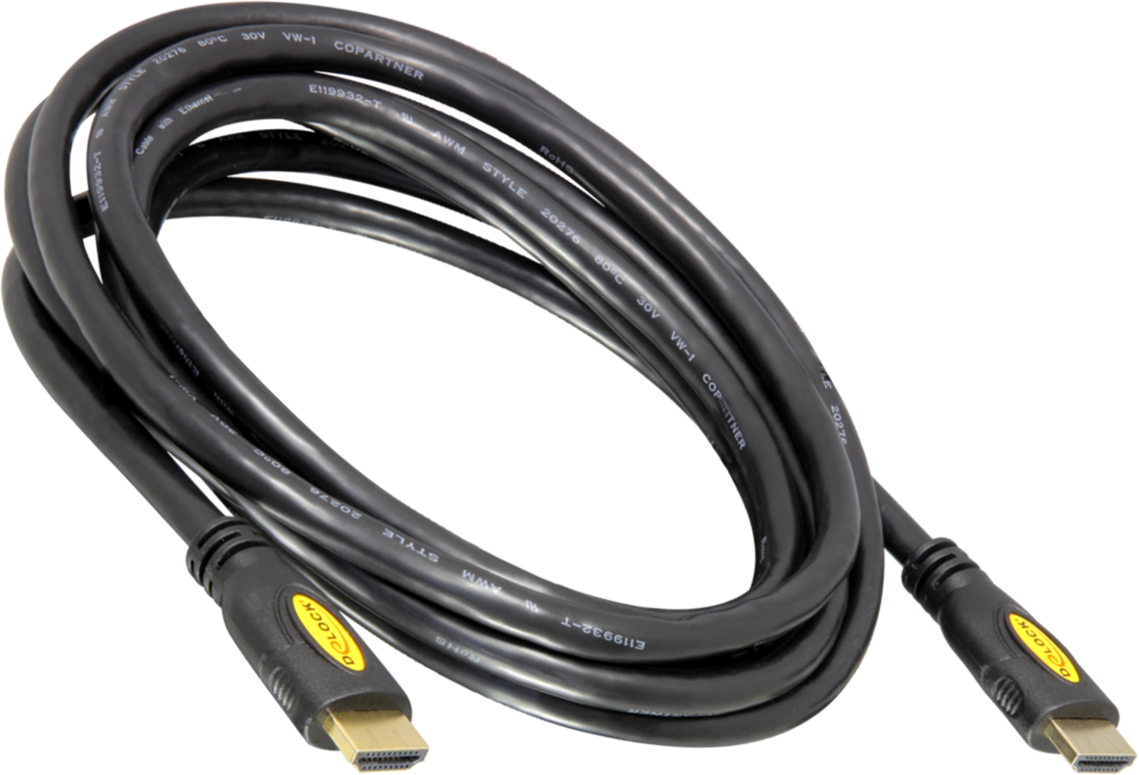 Kabel HDMI(A) k./HDMI(A) k. 1m černý
