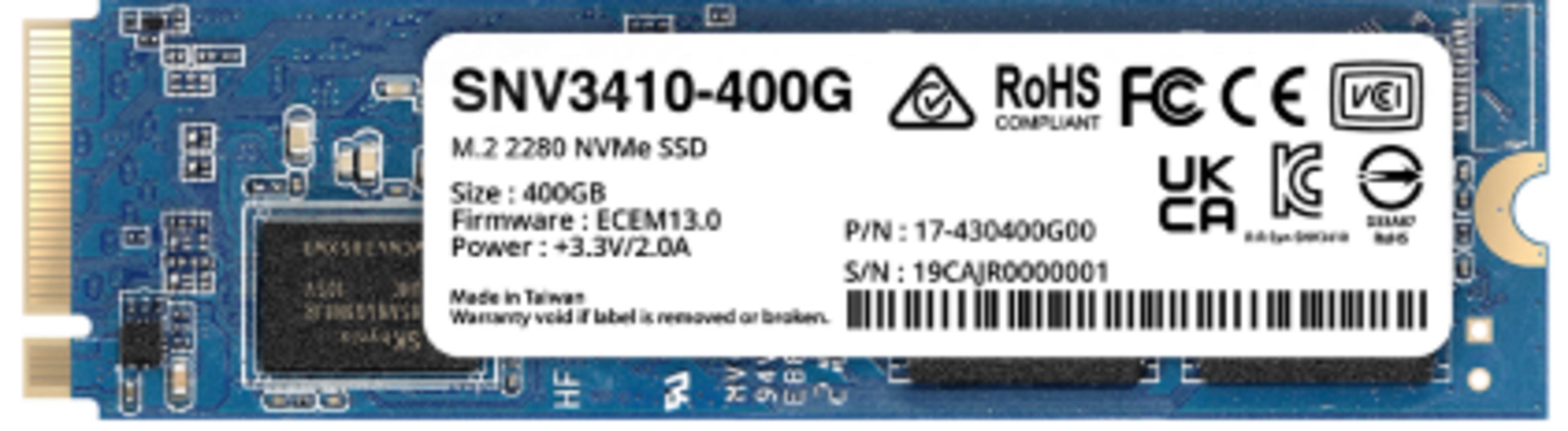 Synology SNV3410 400 GB M.2 NVMe SSD