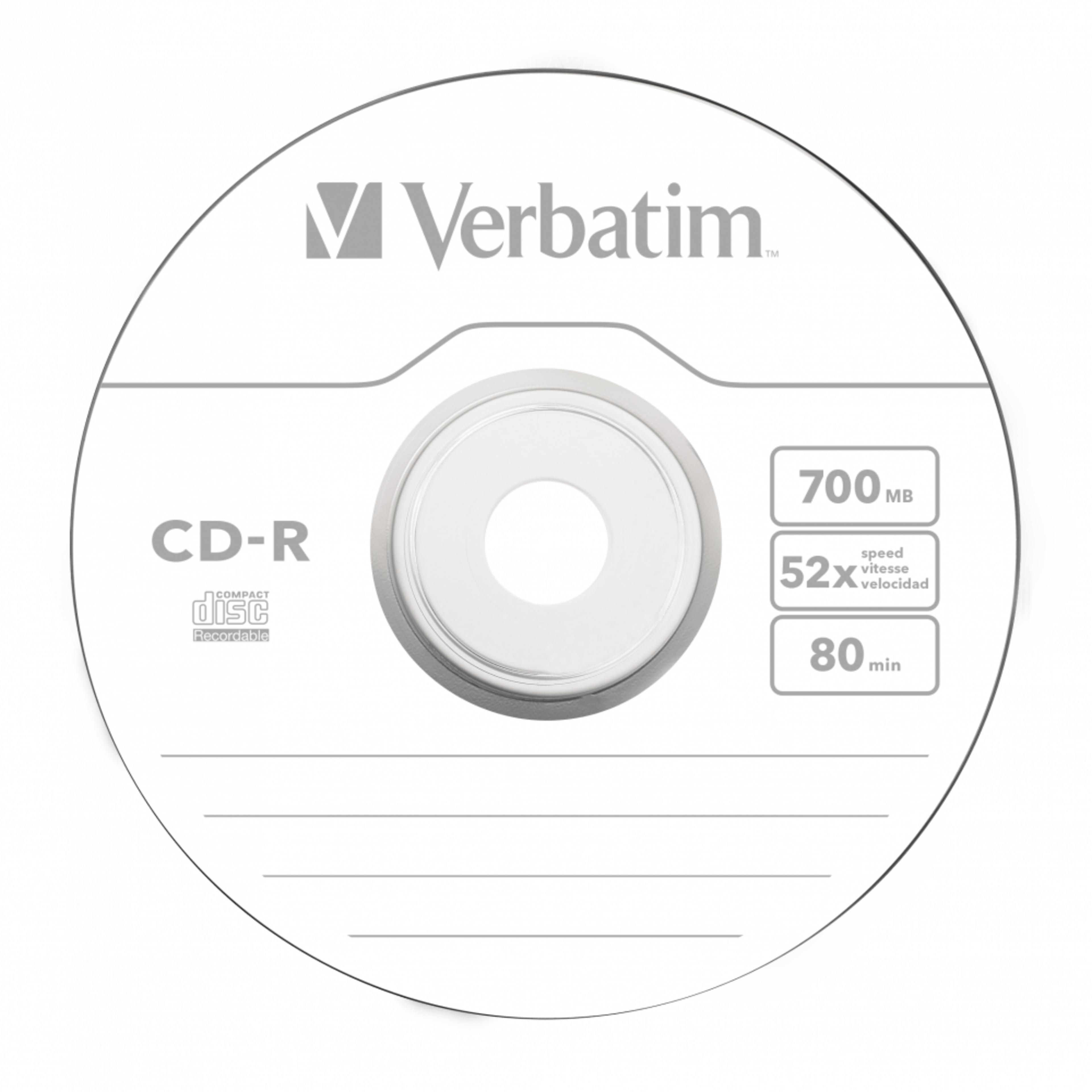 CD-R80/700 52x SP(100) Verbatim