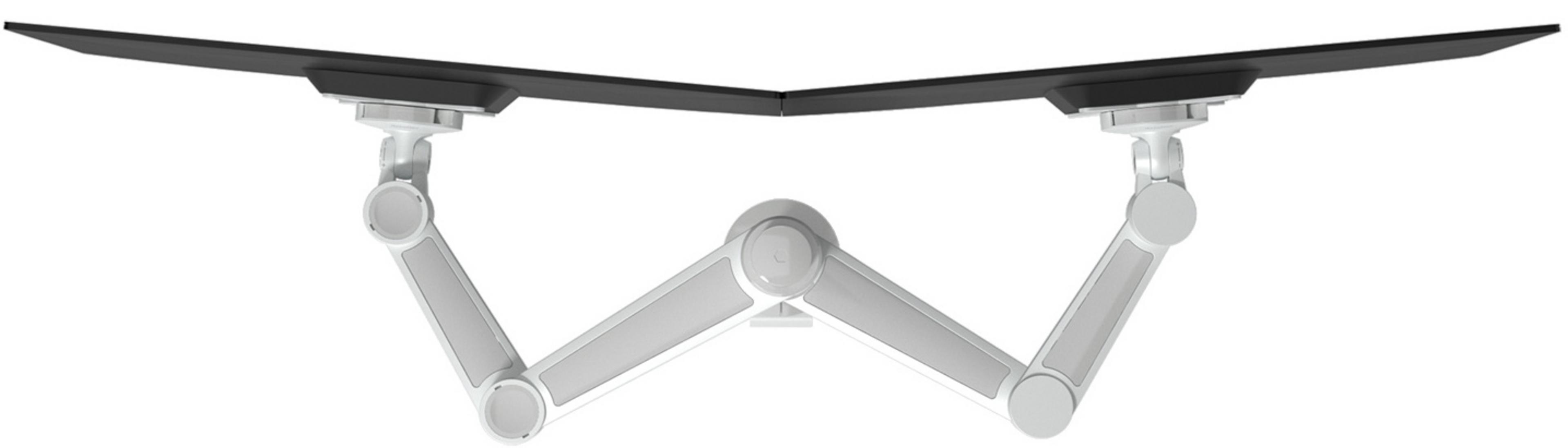 Dataflex Viewlite Dual Desk Mount White