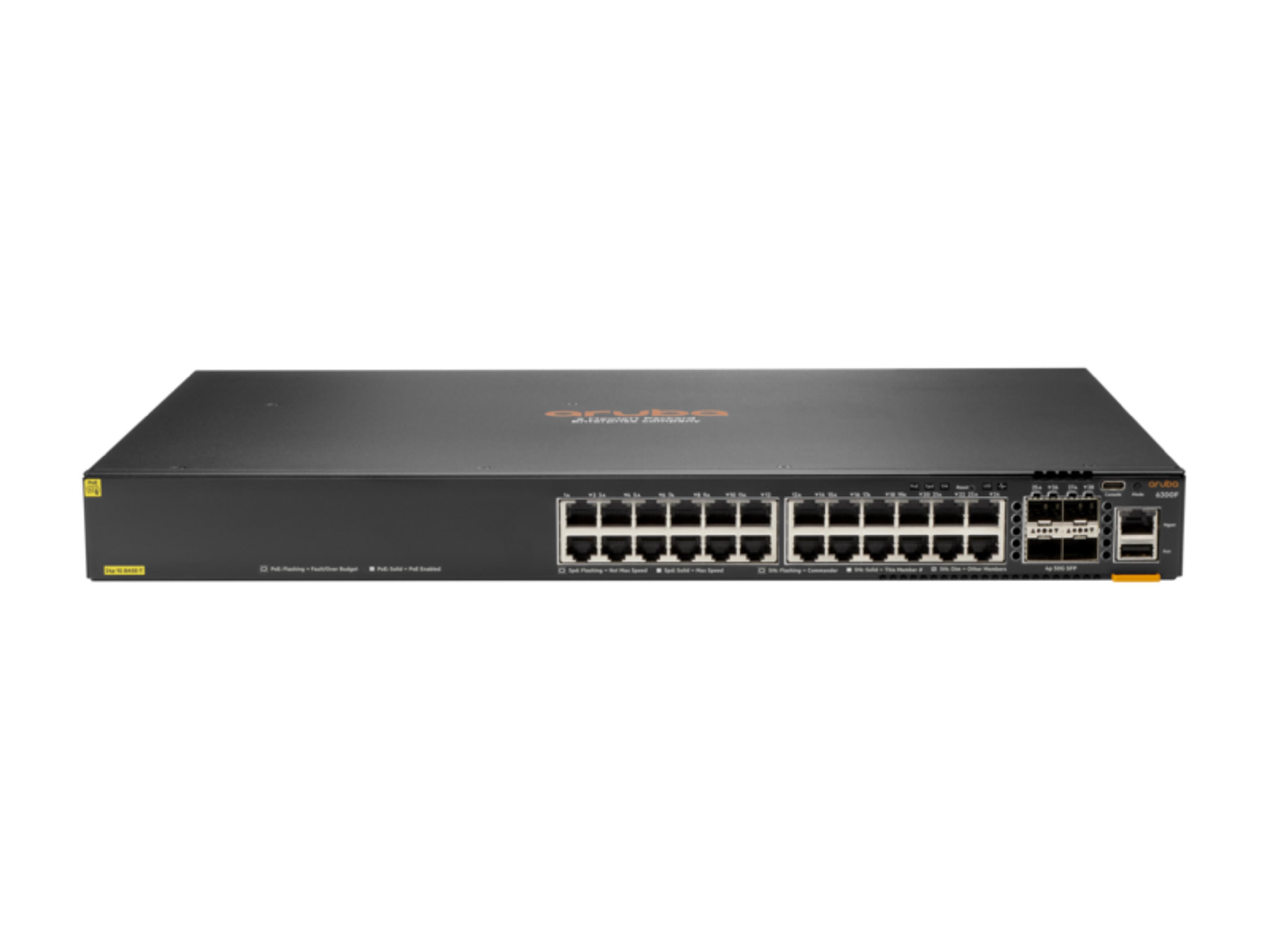 HPE Aruba 6300F 24G PoE Switch