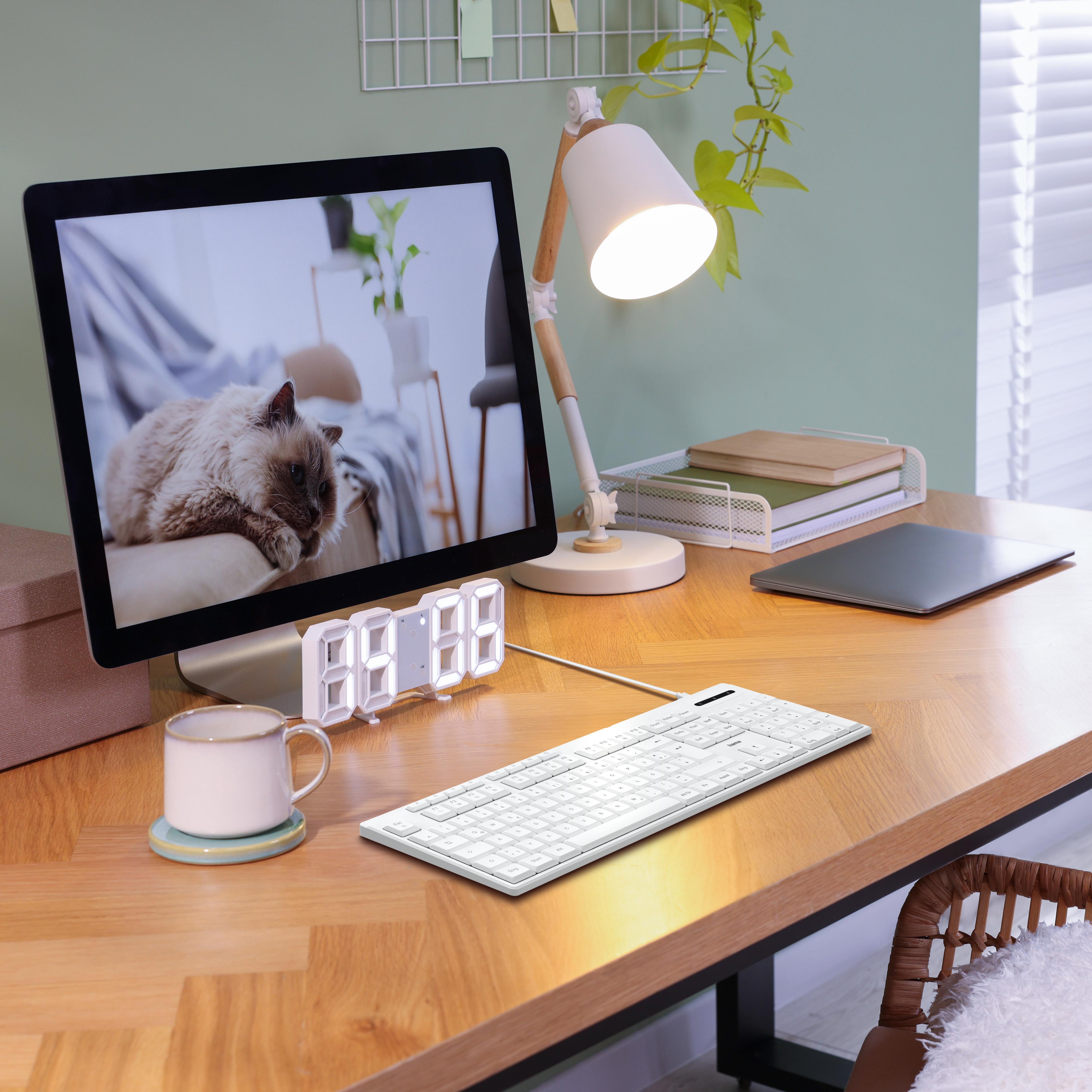 Hama CK-200 Tastatur weiß