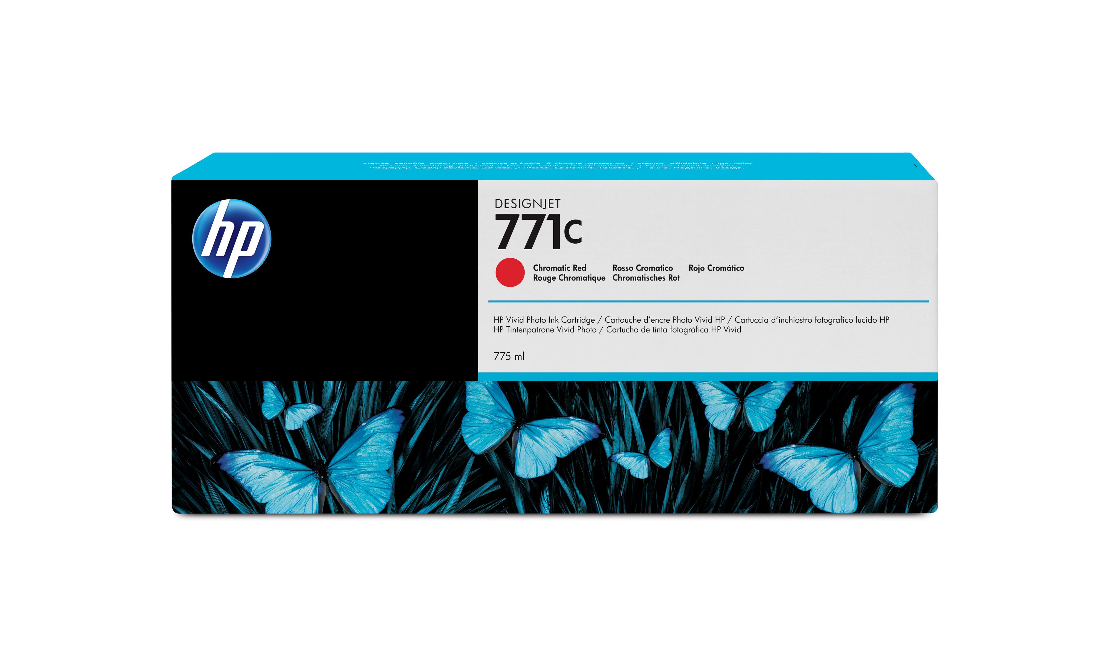 HP Cartucho tinta 711C 775 ml rojo crom.