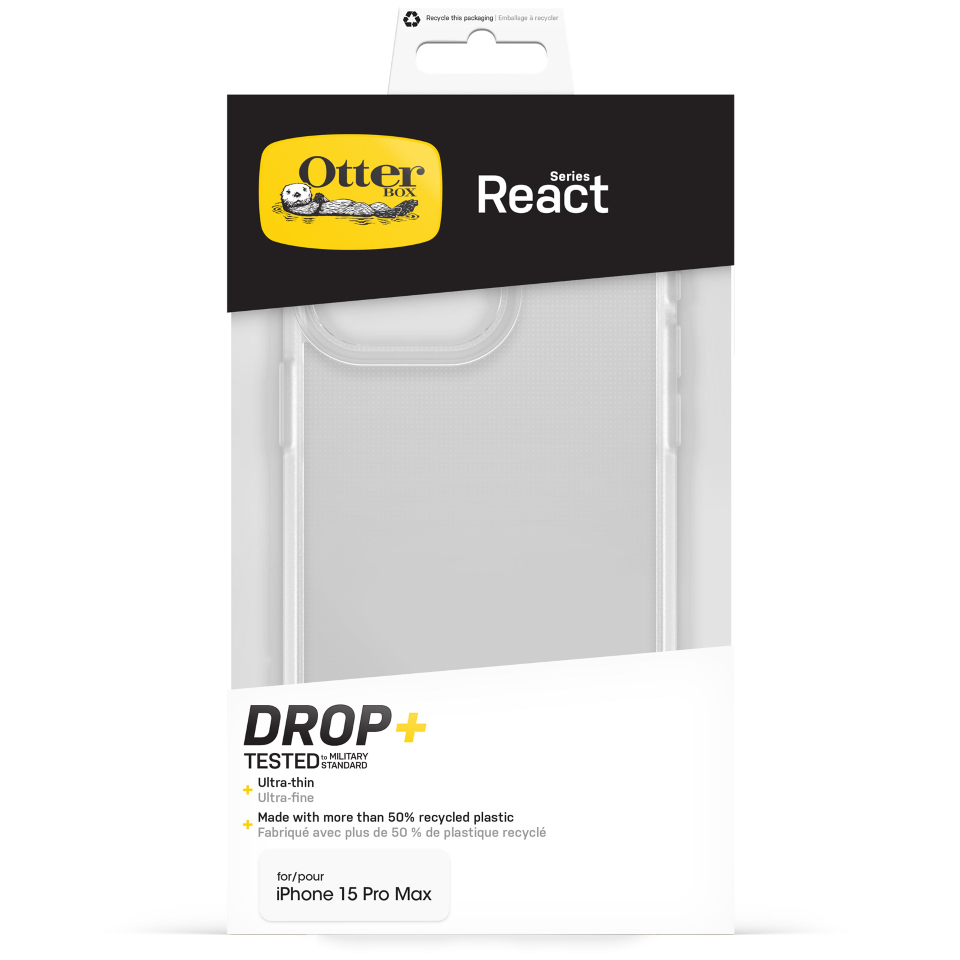 OtterBox iPhone 15 Pro Max React Clear