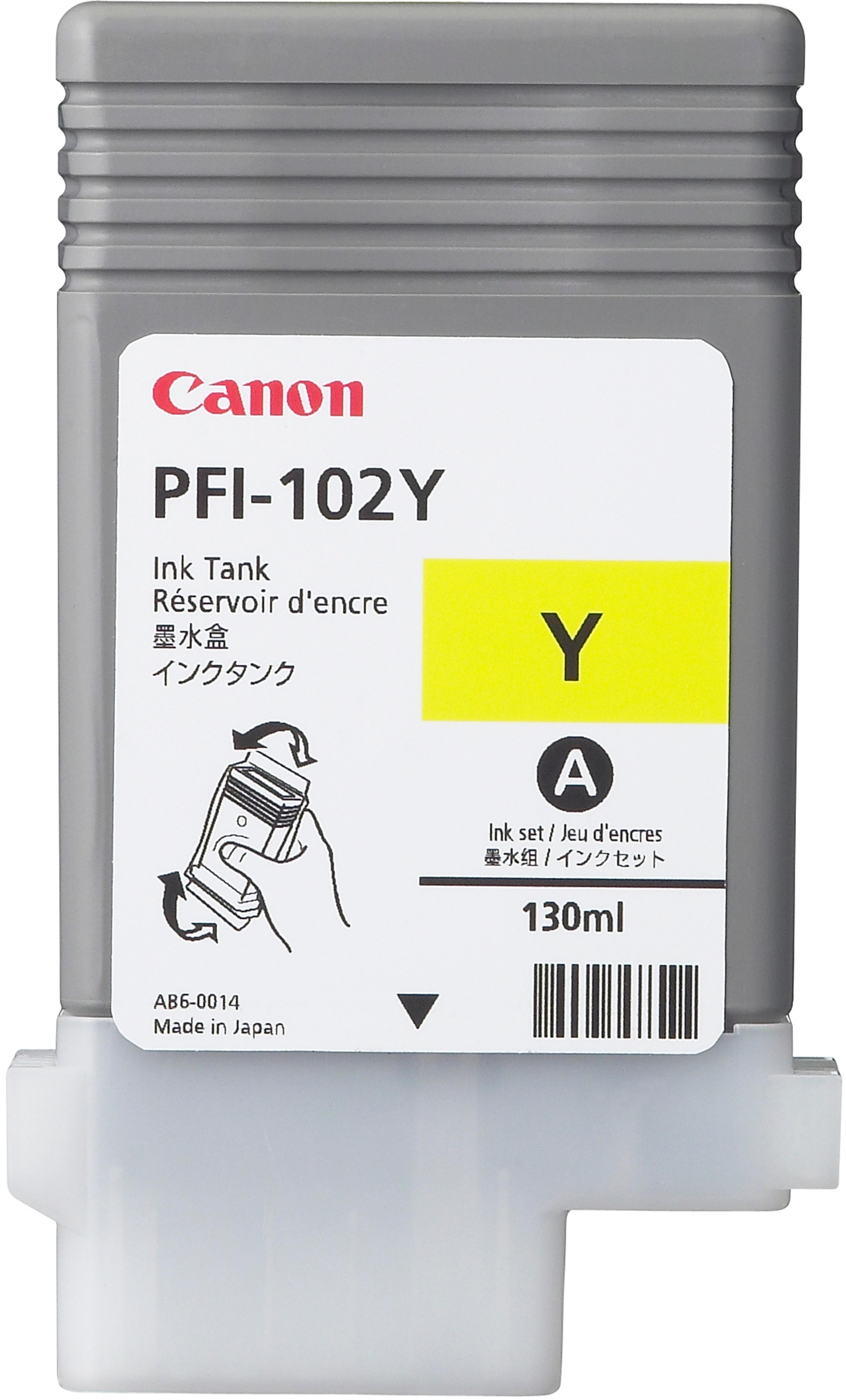 Canon PFI-102Y Ink Yellow
