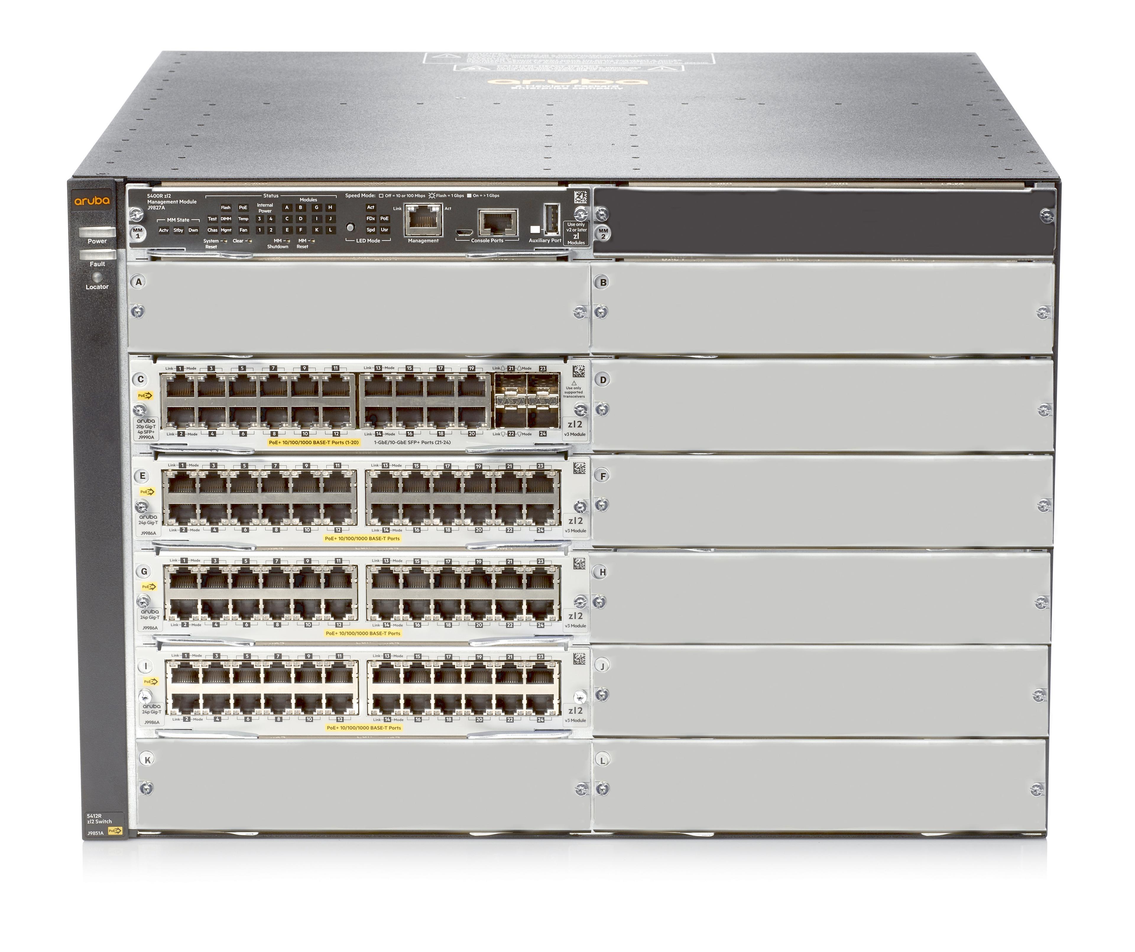 HPE Aruba 5412R zl2 v3 92 PoE+ Switch