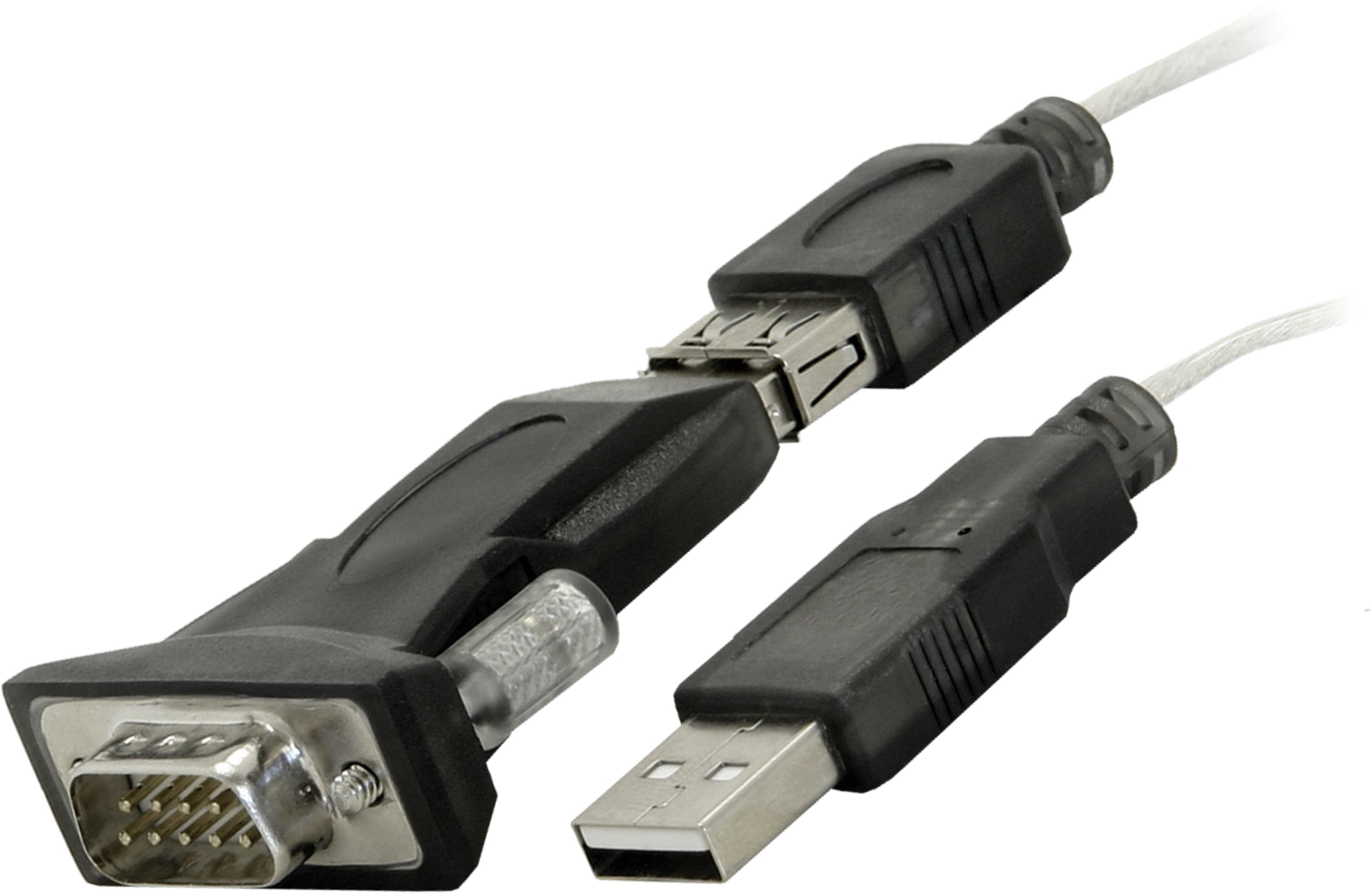 DB9 (RS232) (m) - USB-A (m) adapter