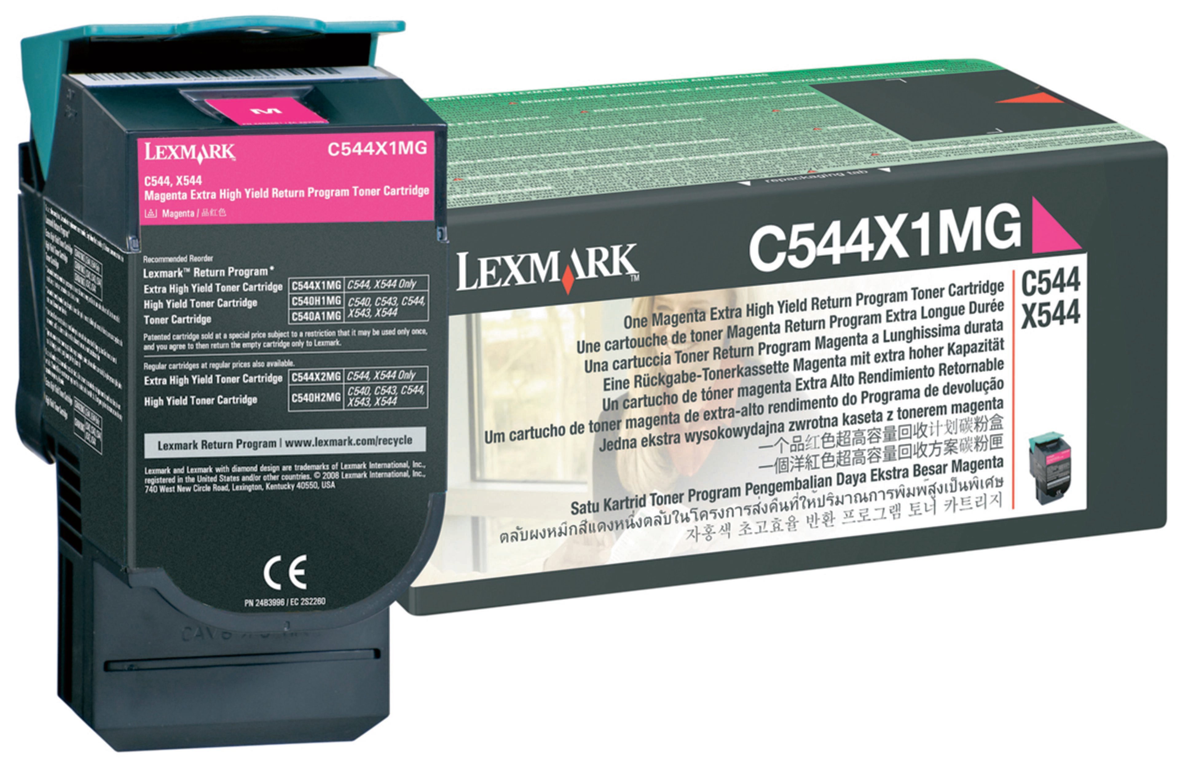 Lexmark C/X visszav. toner magenta