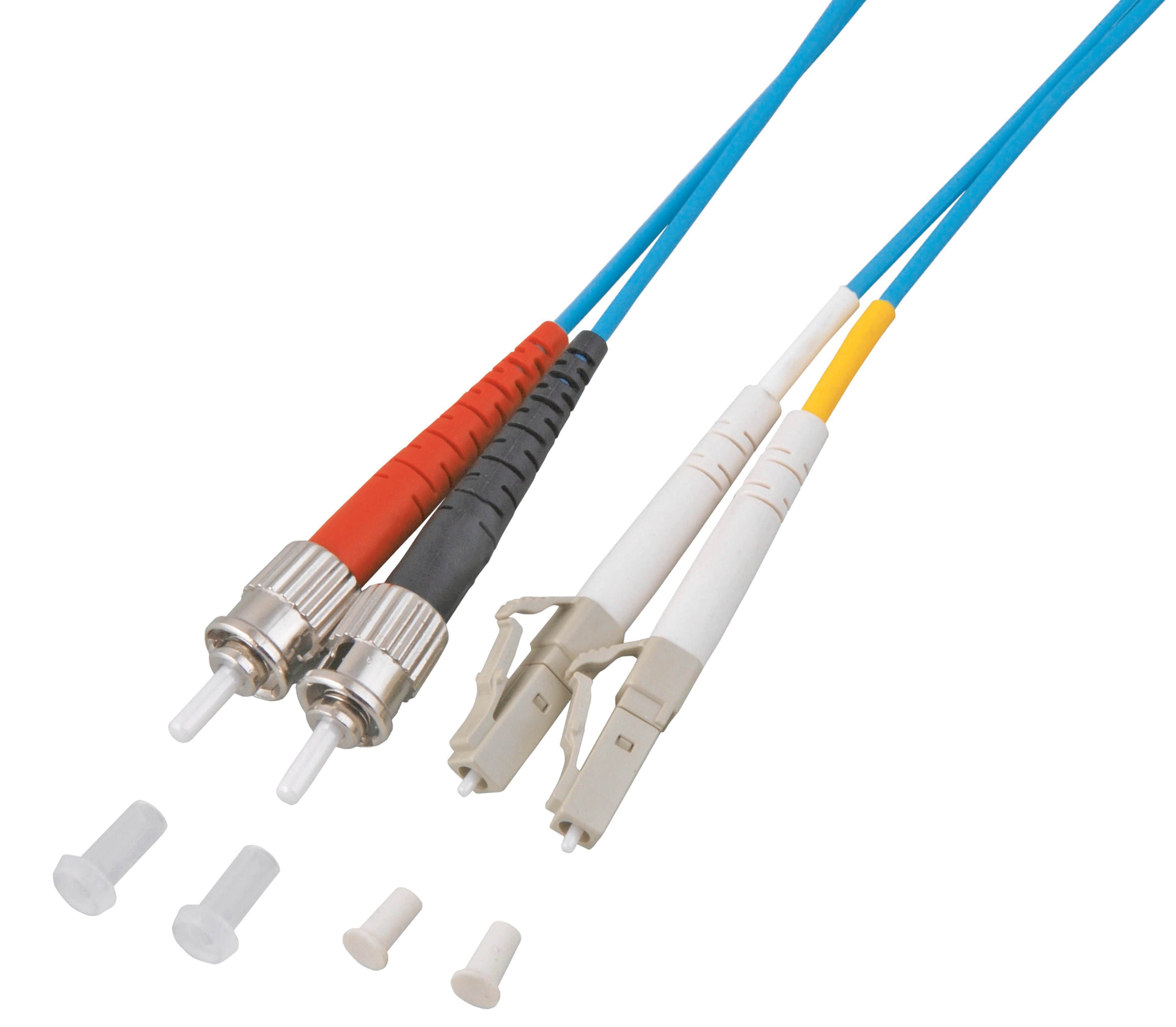 FO Duplex Patch Cable LC-ST 50/125µ 7.5m