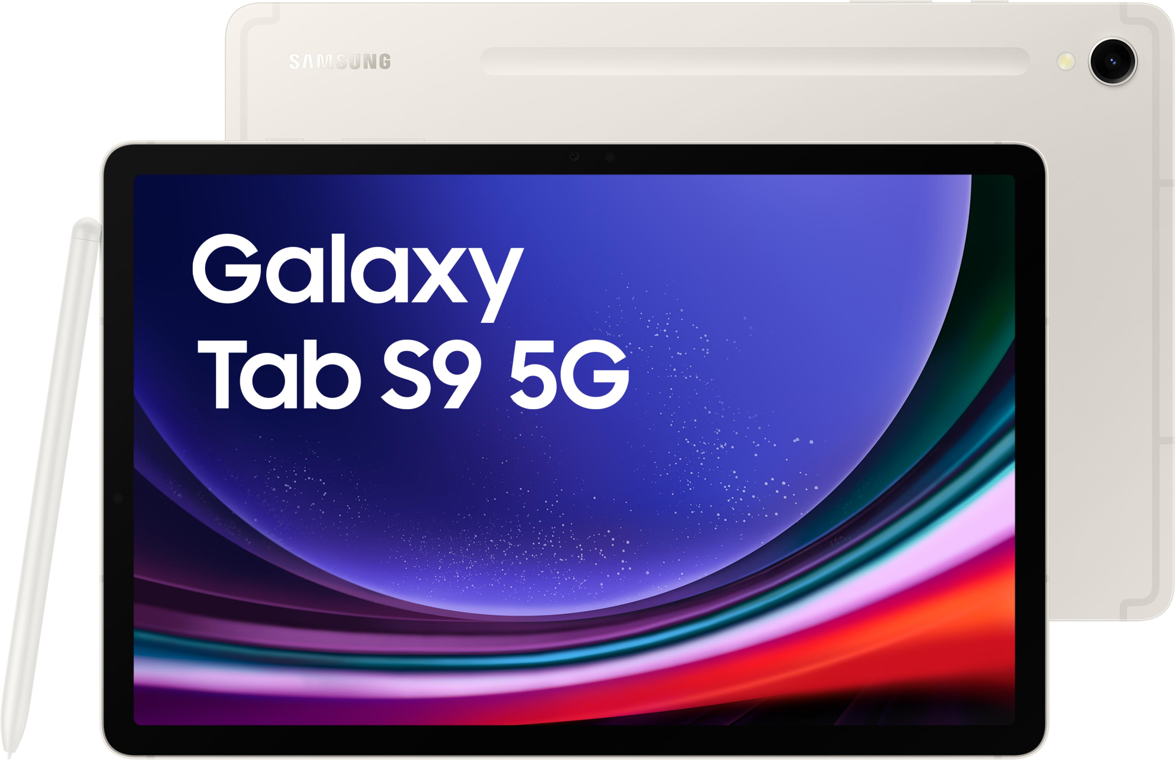 Samsung Galaxy Tab S9 5G 256 Go, beige