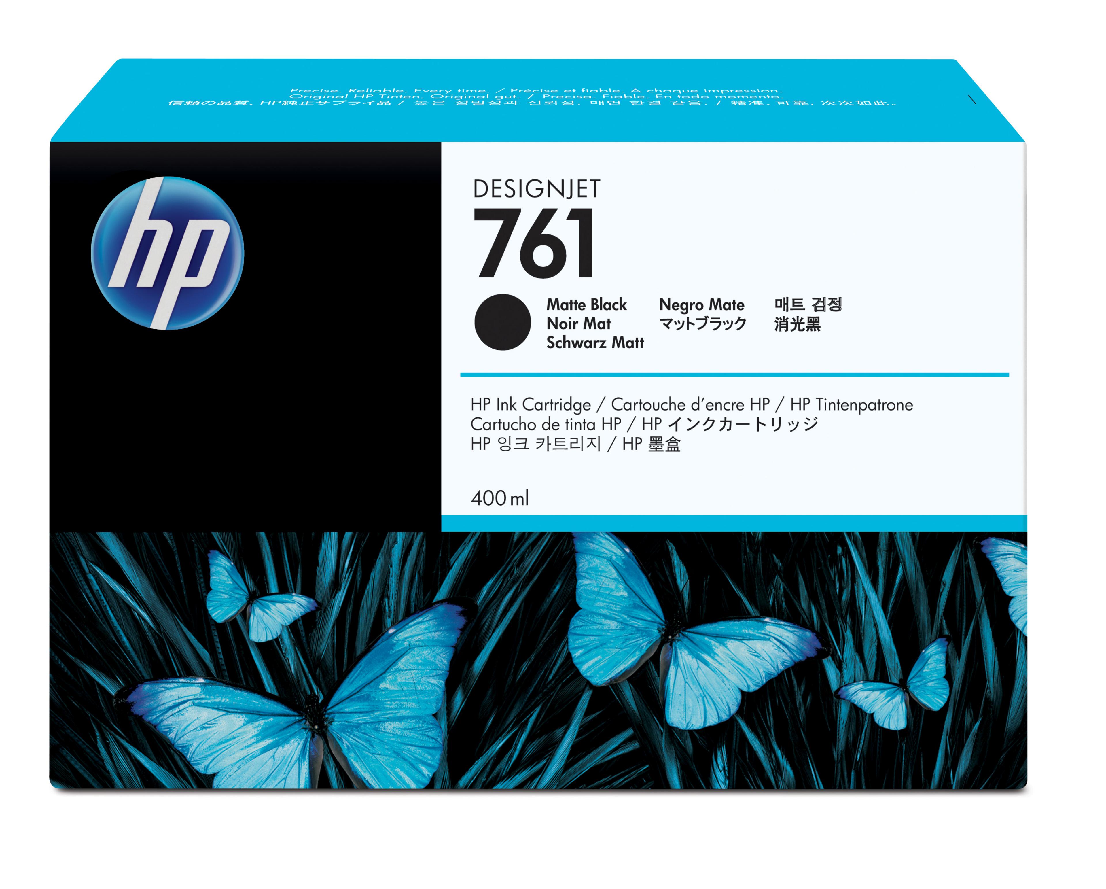 HP 761 Ink 400ml Matte Black