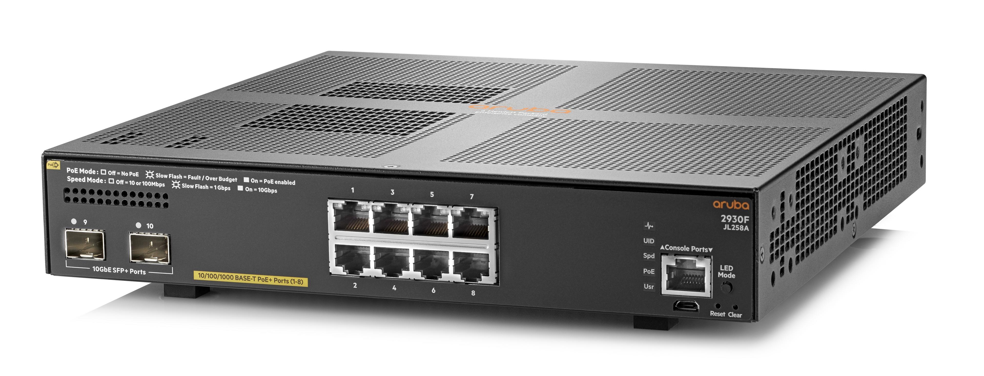 HPE Aruba 2930F 8G PoE+ Switch