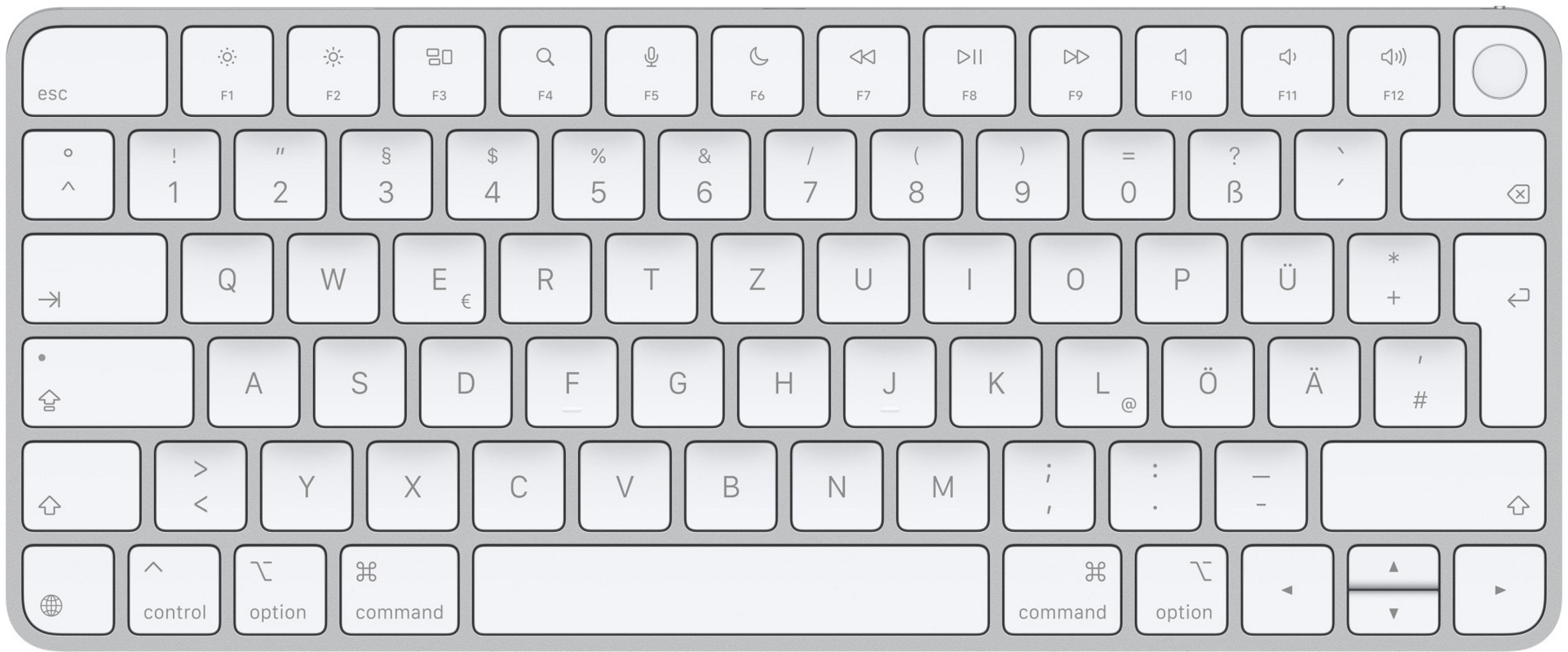 Klávesnice Apple Magic Touch ID bílá