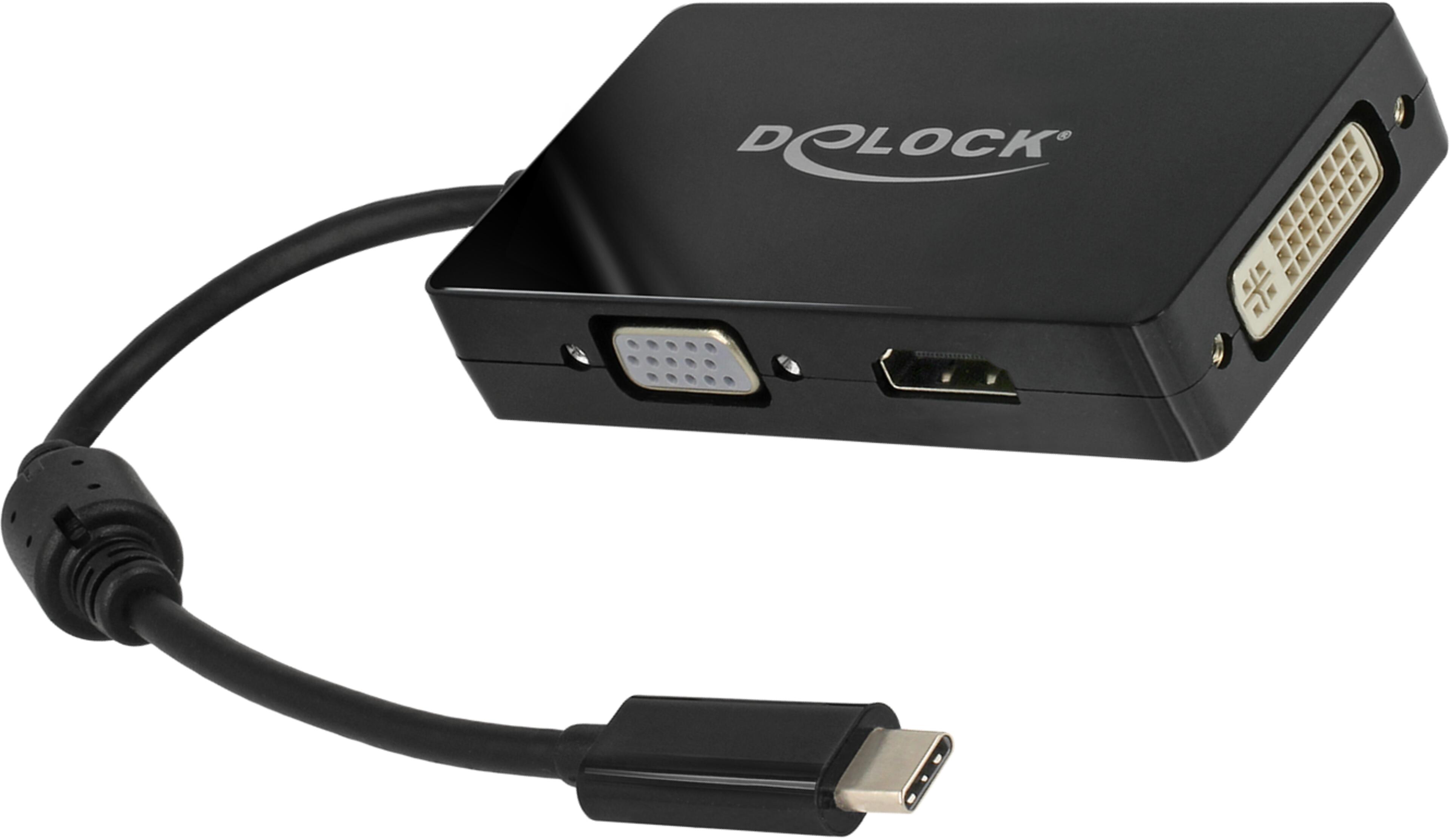 Adaptér USB typ C - VGA/HDMI/DVI-D