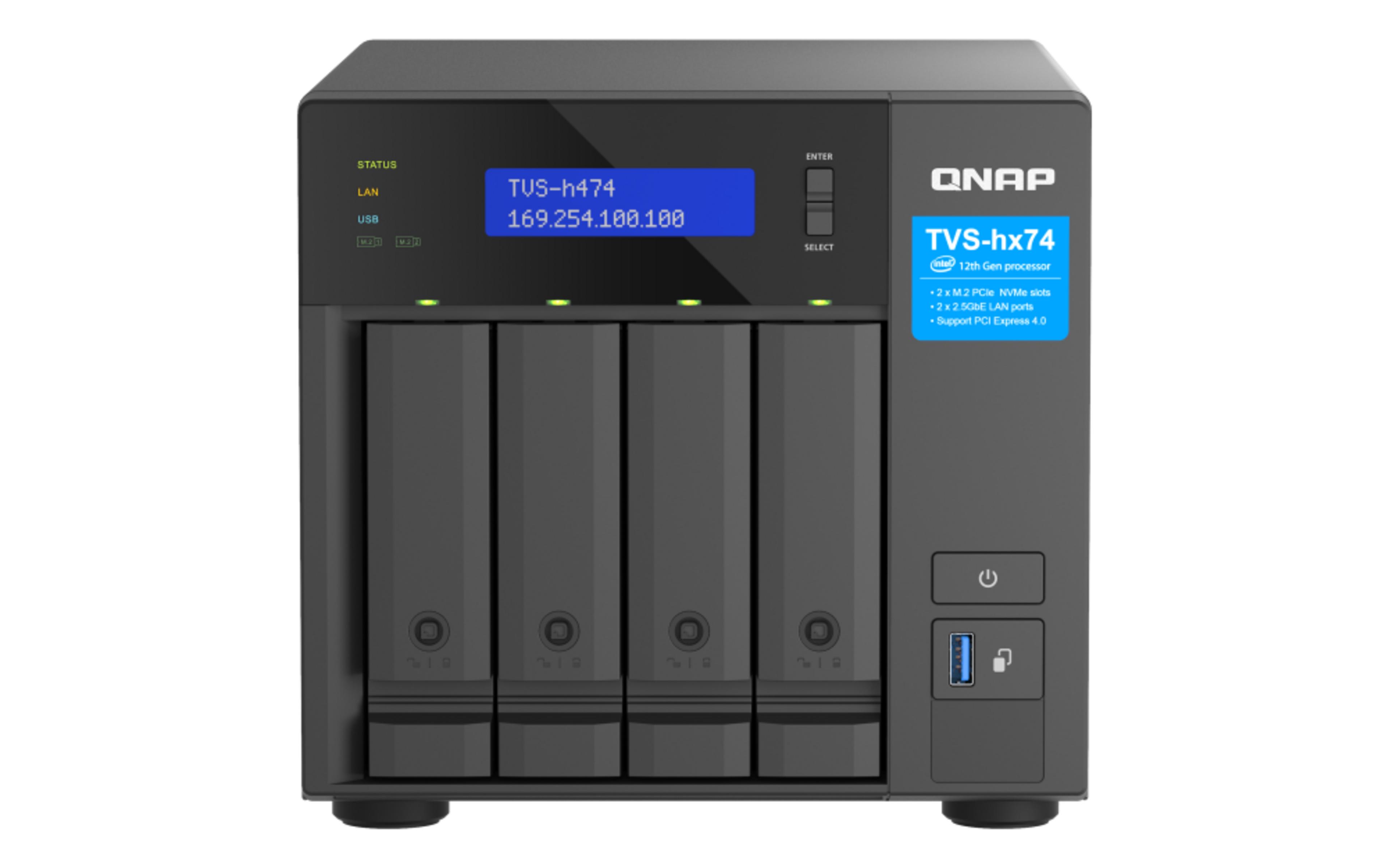 QNAP TVS-h474 8GB 4-bay NAS