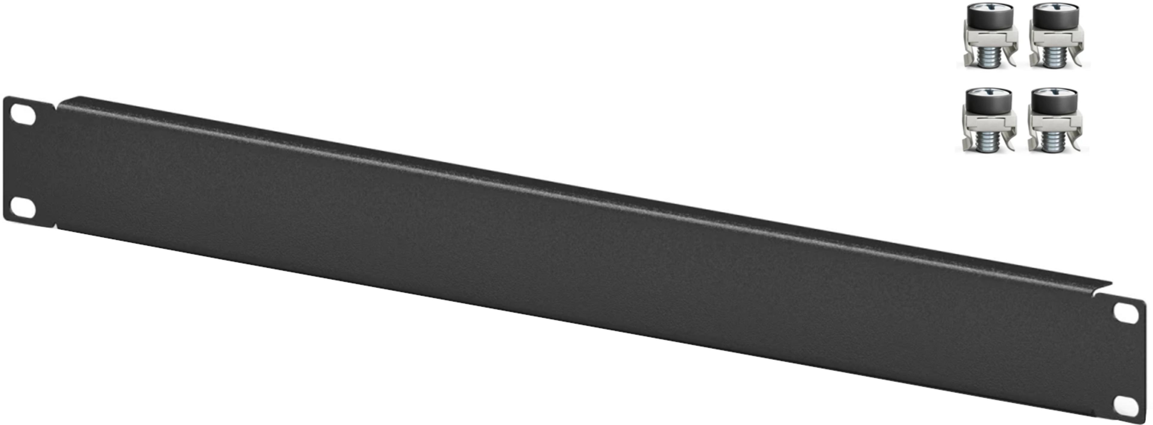 Plaque pleine 1U ARTICONA, noir