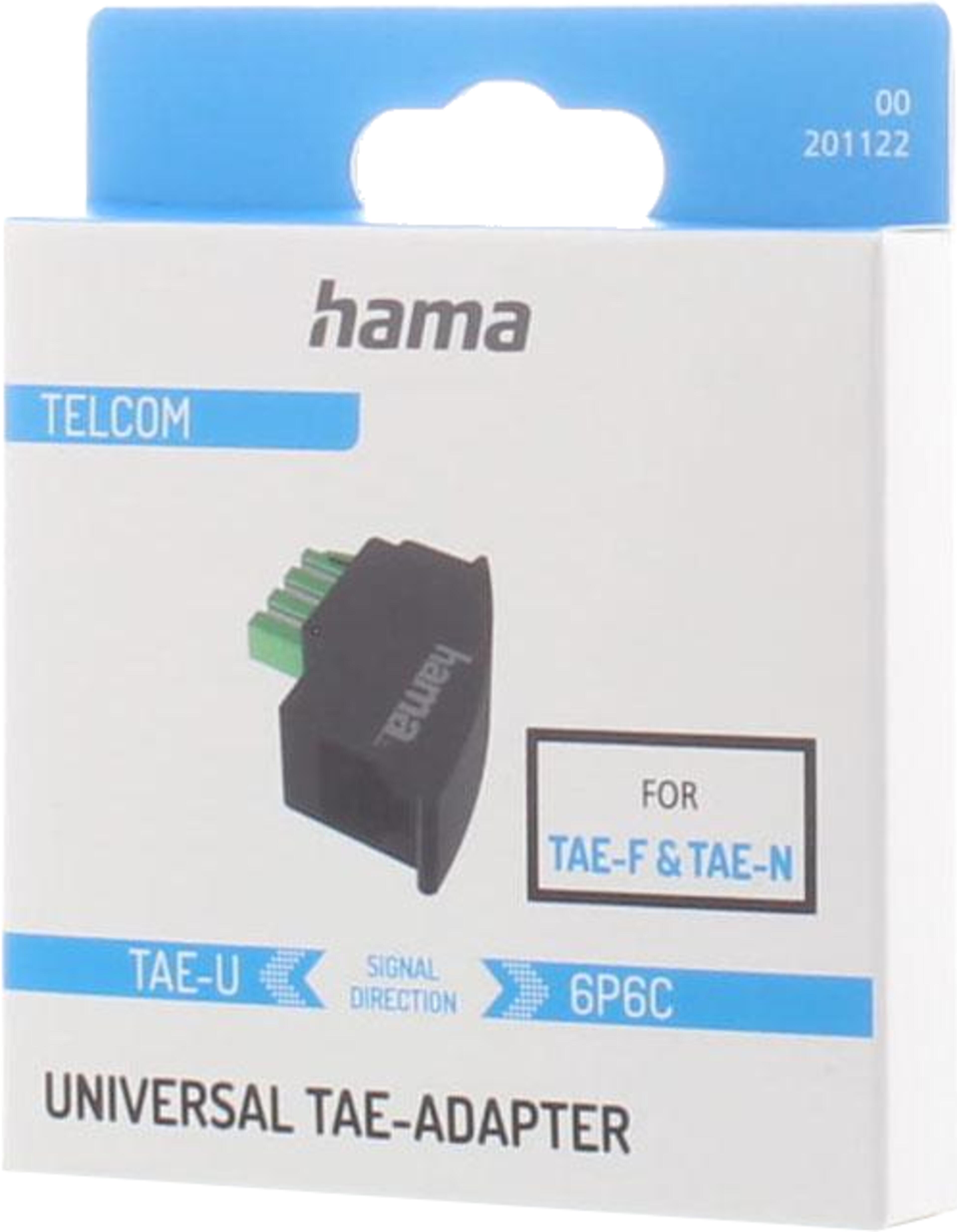 Adapter TAE/N+F Stecker - RJ12 Buchse