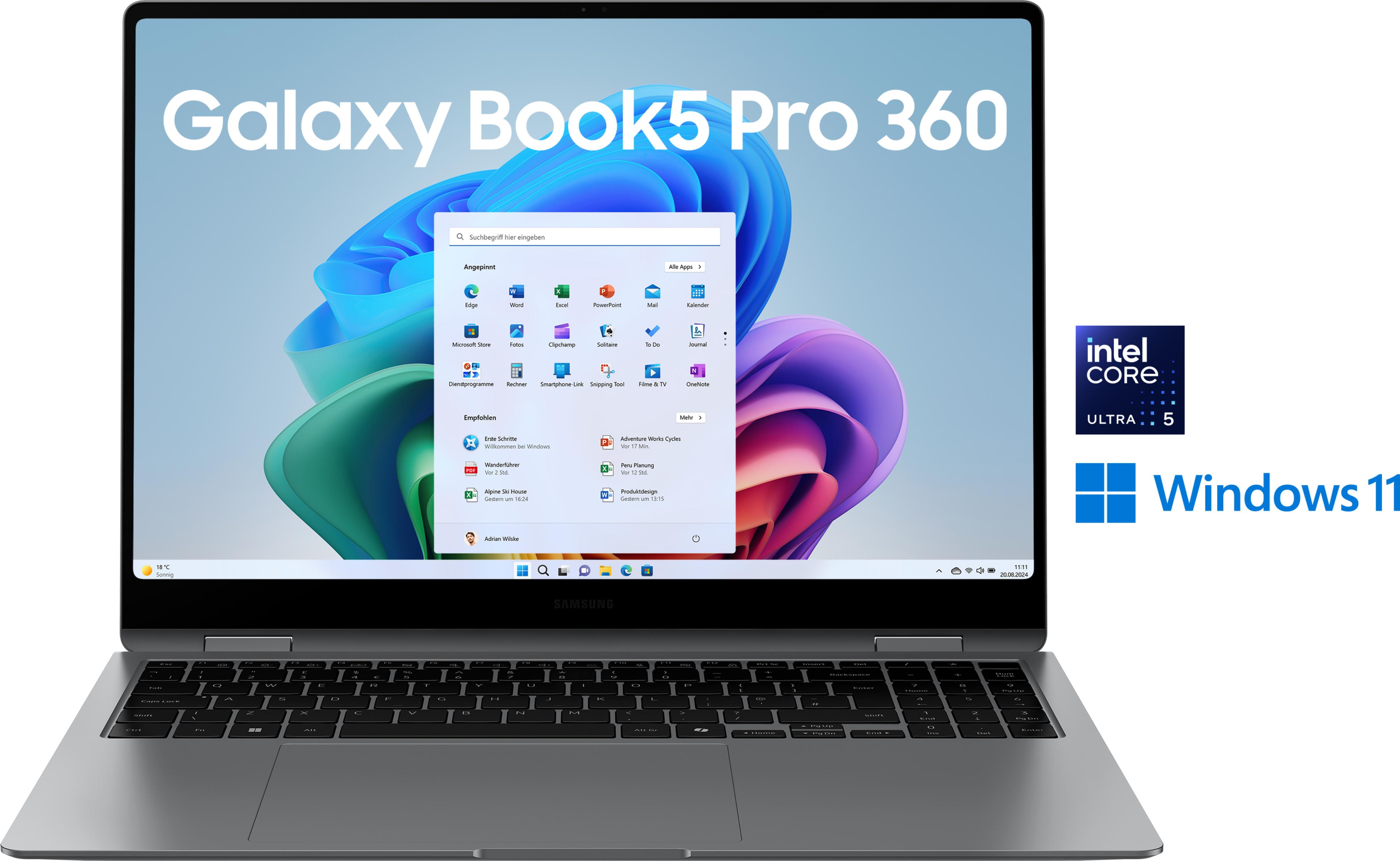 Samsung Book5 Pro 360 U5 16/512GB gray