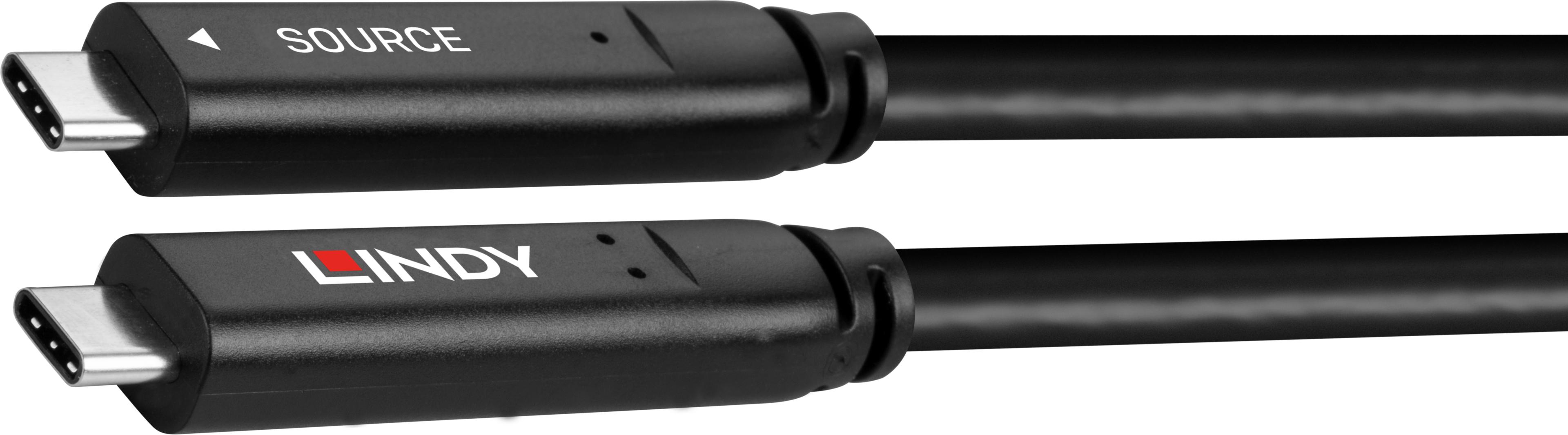 LINDY USB Type-C Hybrid Cable 10m