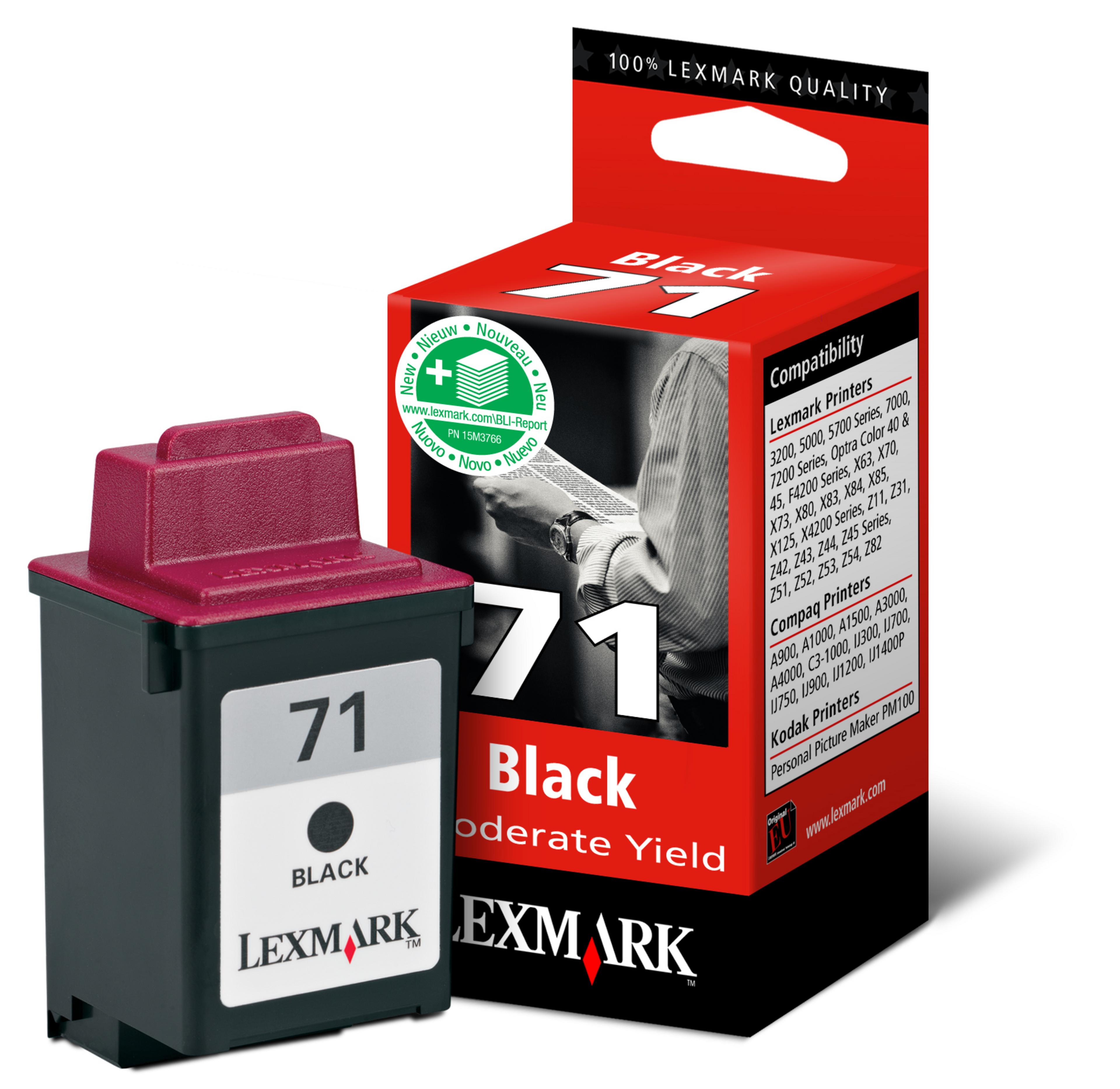 Lexmark No. 71 Ink Black