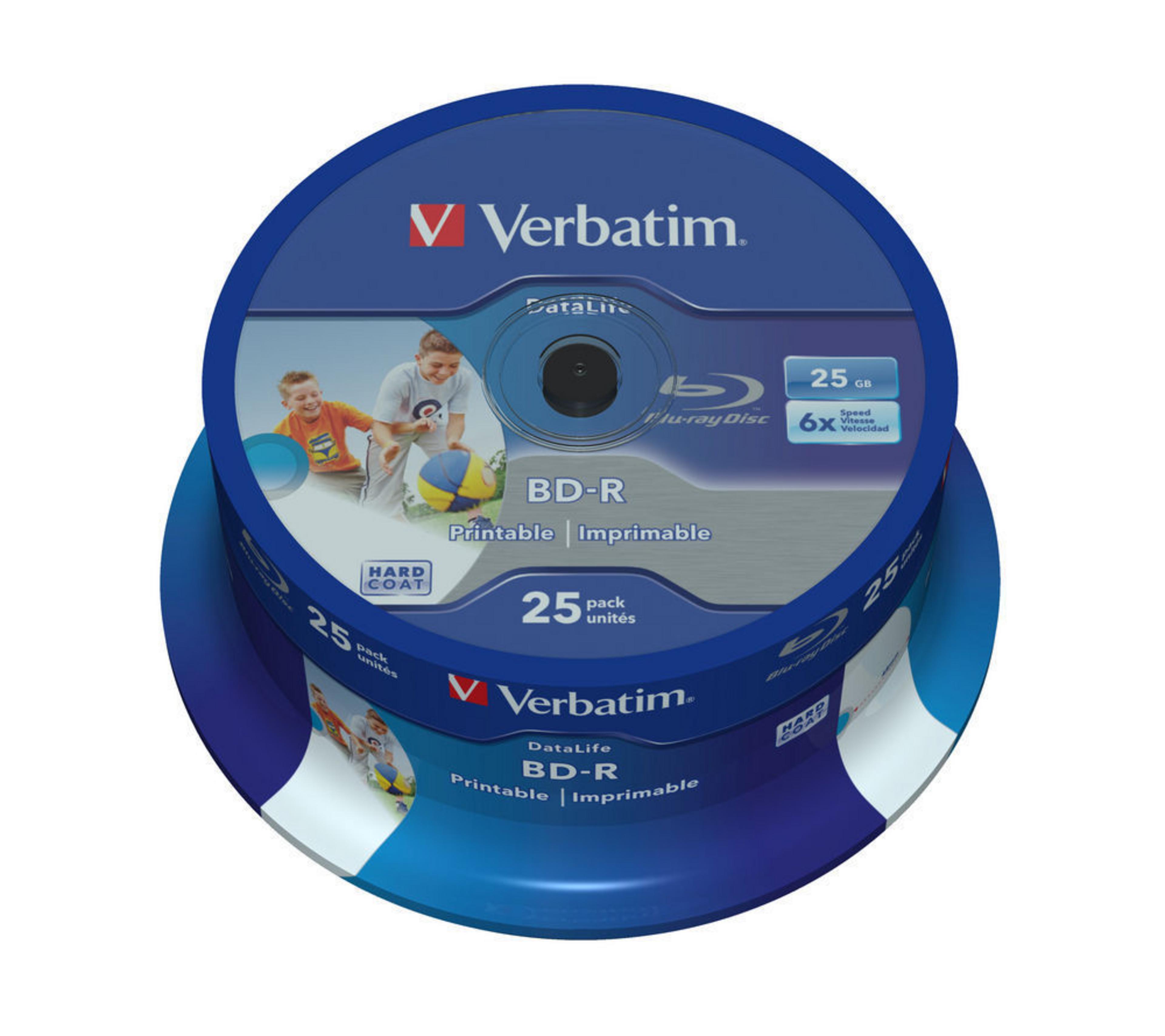 Verbatim Blu-ray BD-R 25GB 6x SP 25-pack