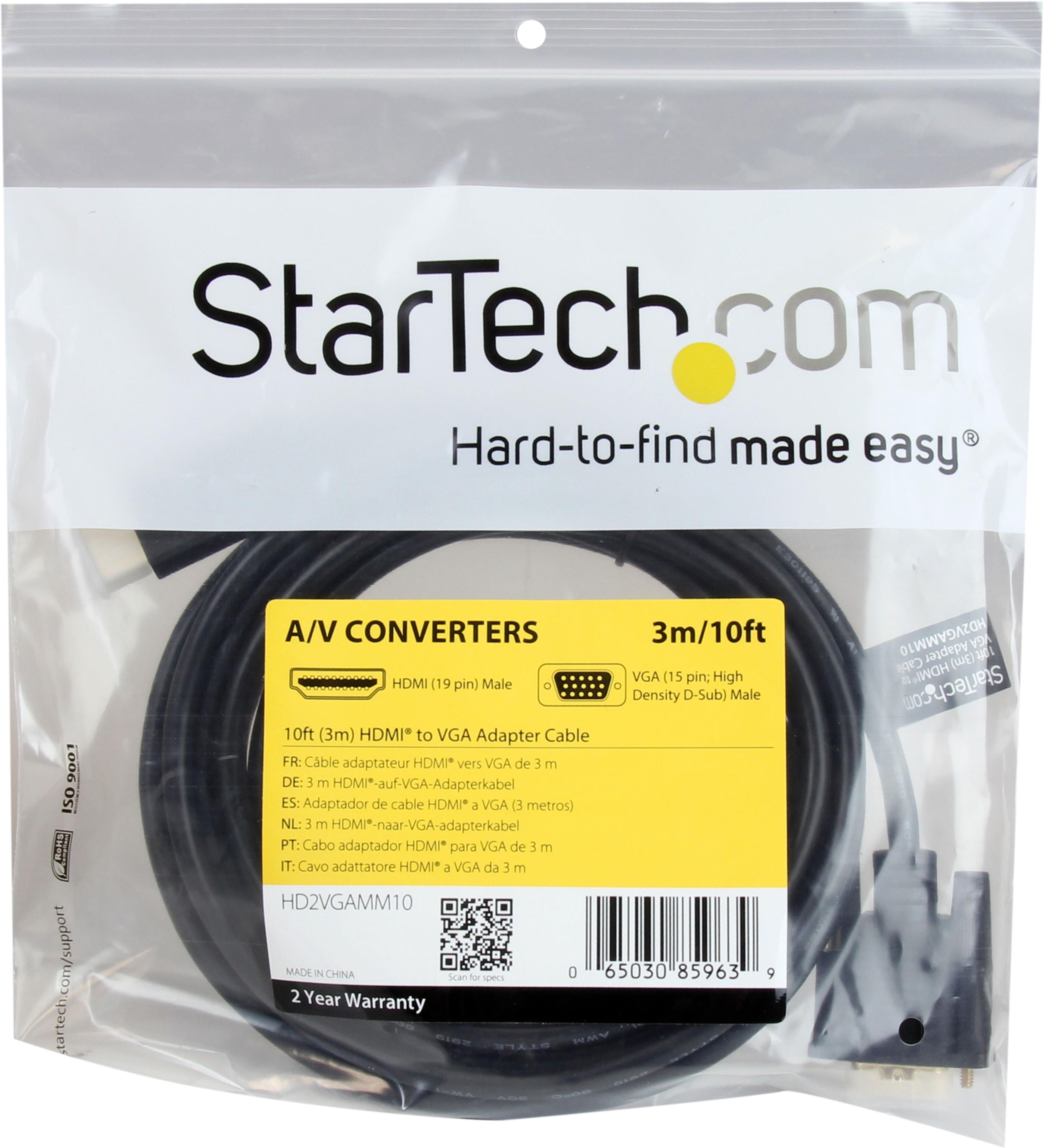 StarTech HDMI - VGA Cable 3m
