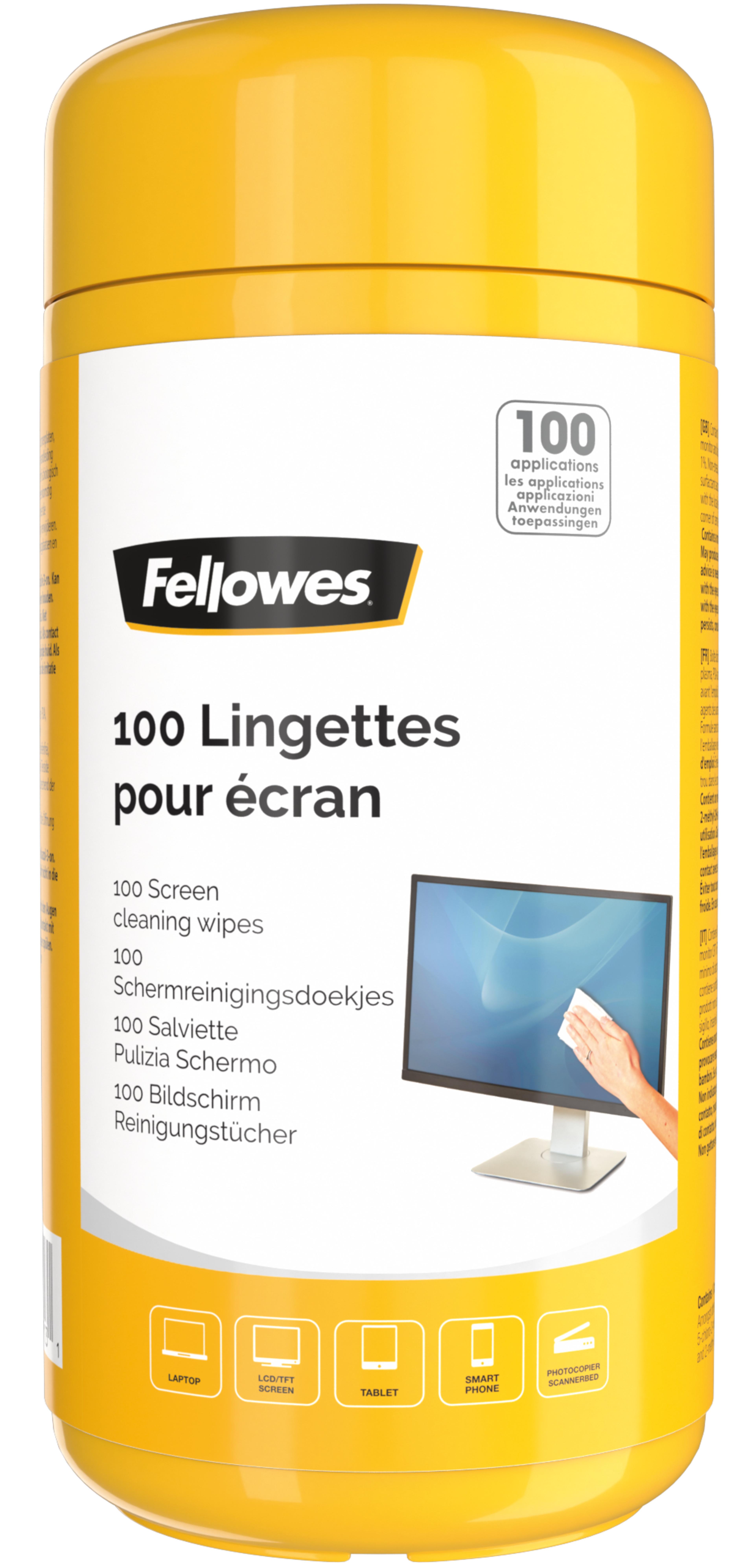 Fellowes Toallitas limpiadoras pantalla