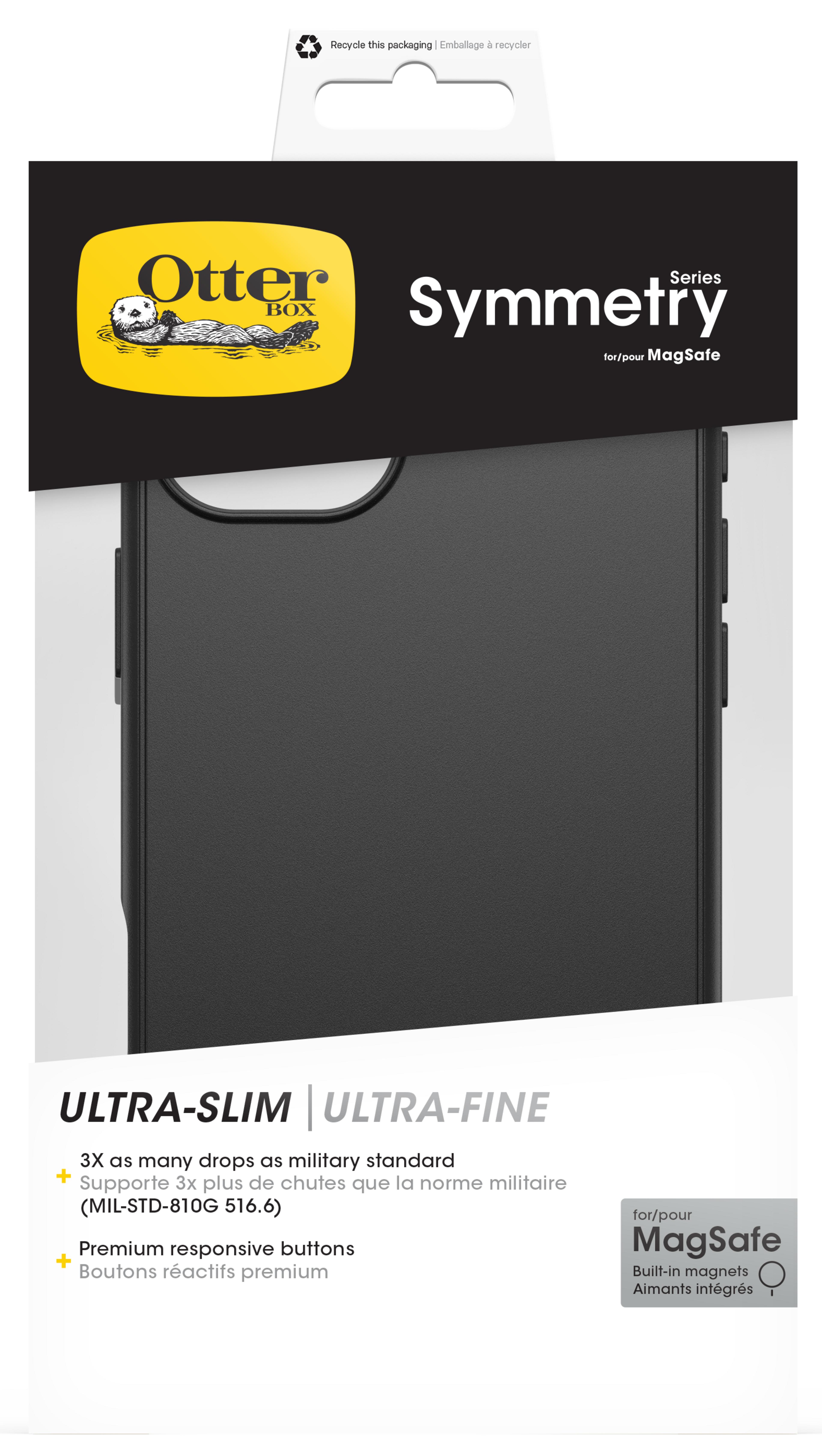 OtterBox Symmetry iPhone 16+ Case Black