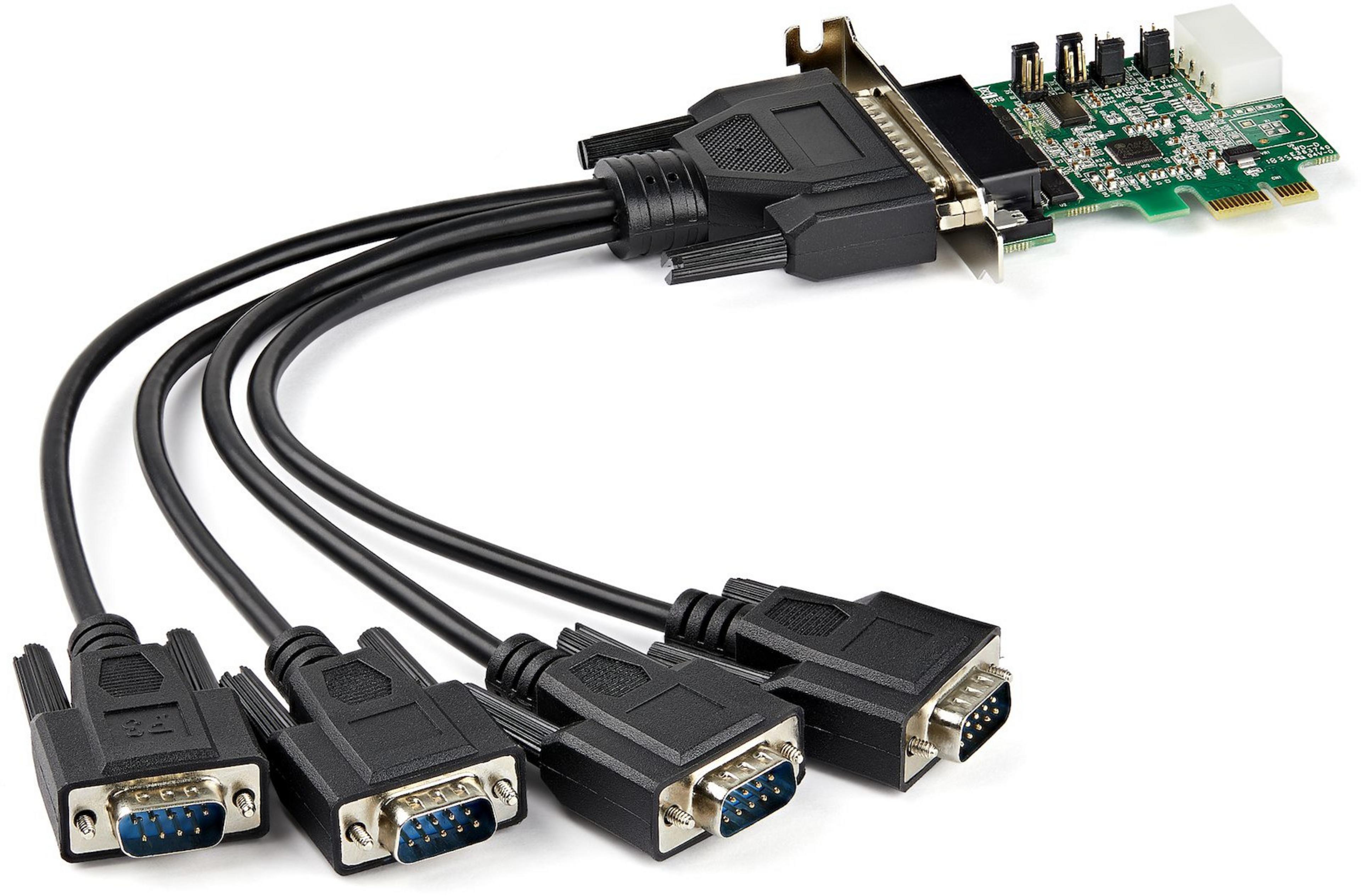 Carte PCIe StarTech 4 ports série RS232