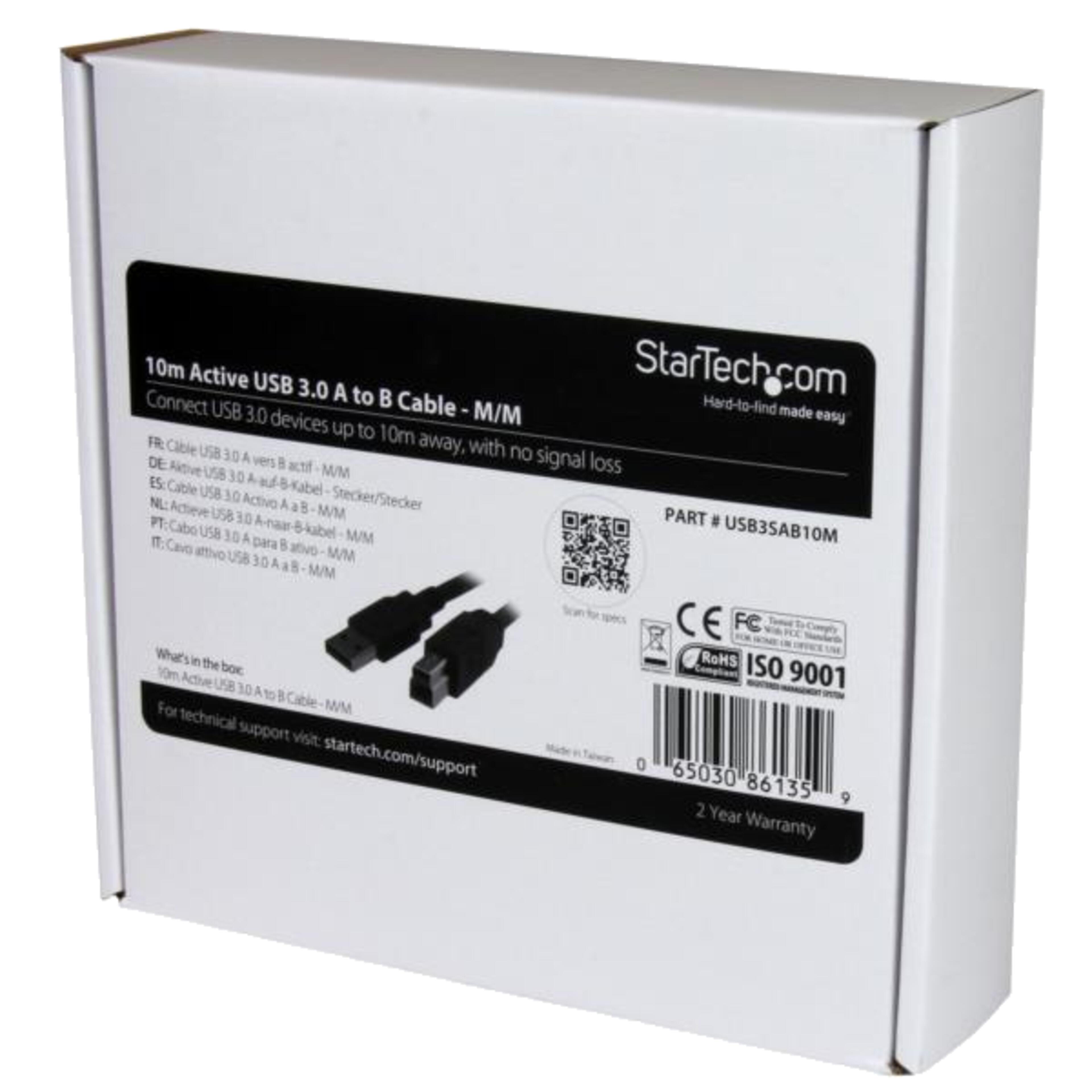 StarTech USB Typ A - B Kabel Aktiv 10 m