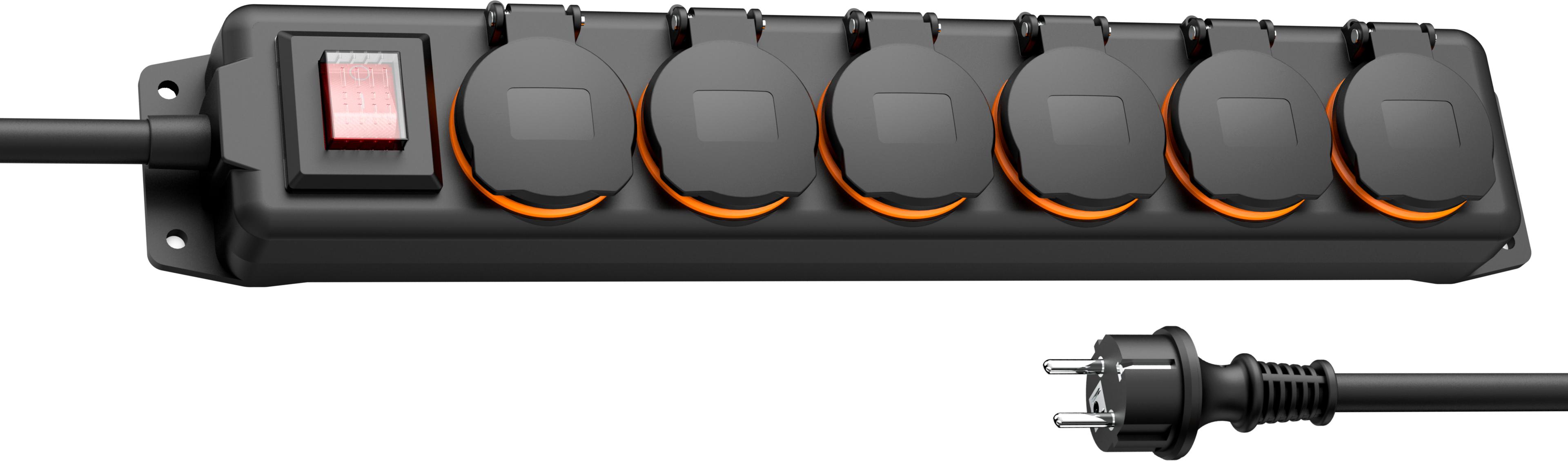 Power Strip 6-way 2m w/ Switch