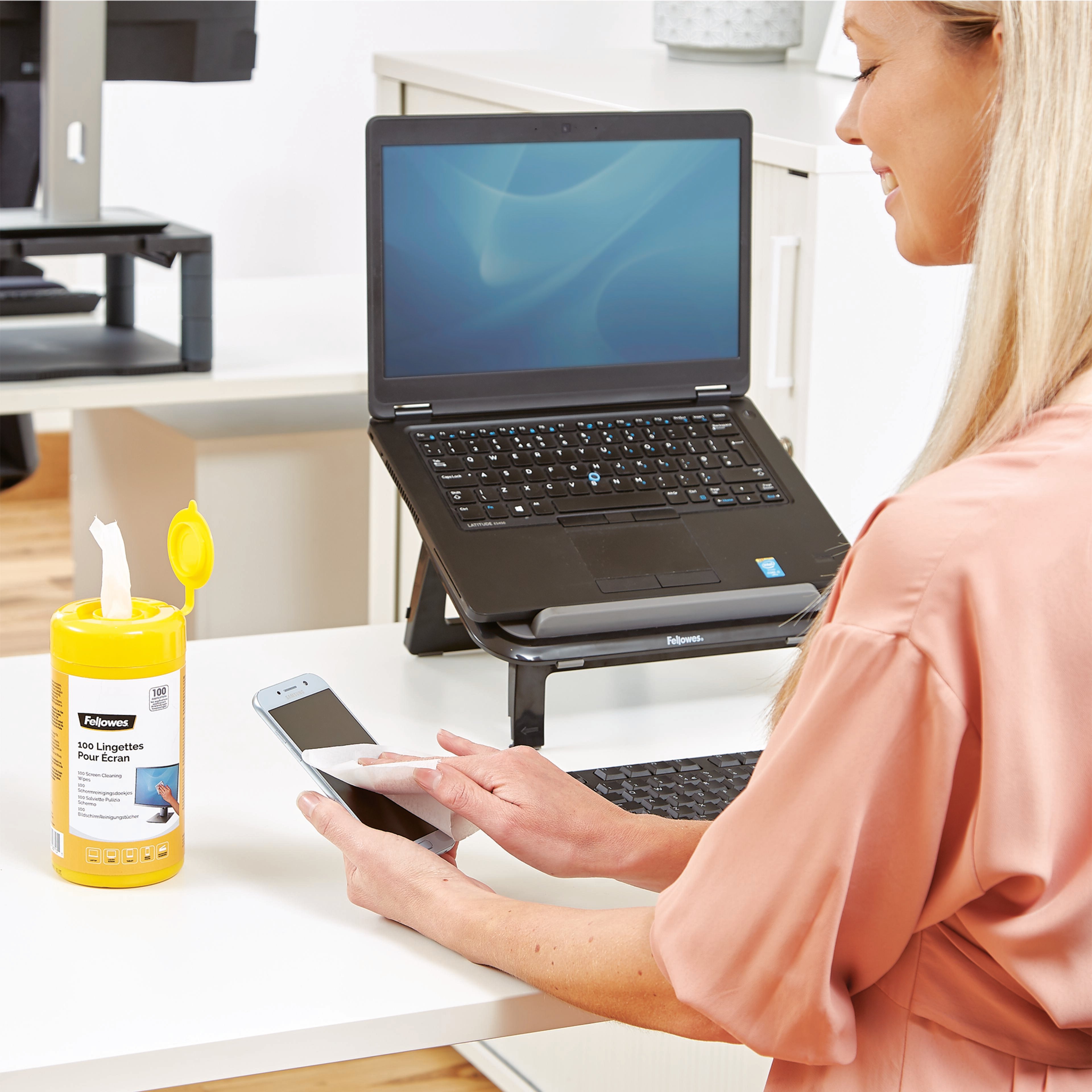 Fellowes Toallitas limpiadoras pantalla
