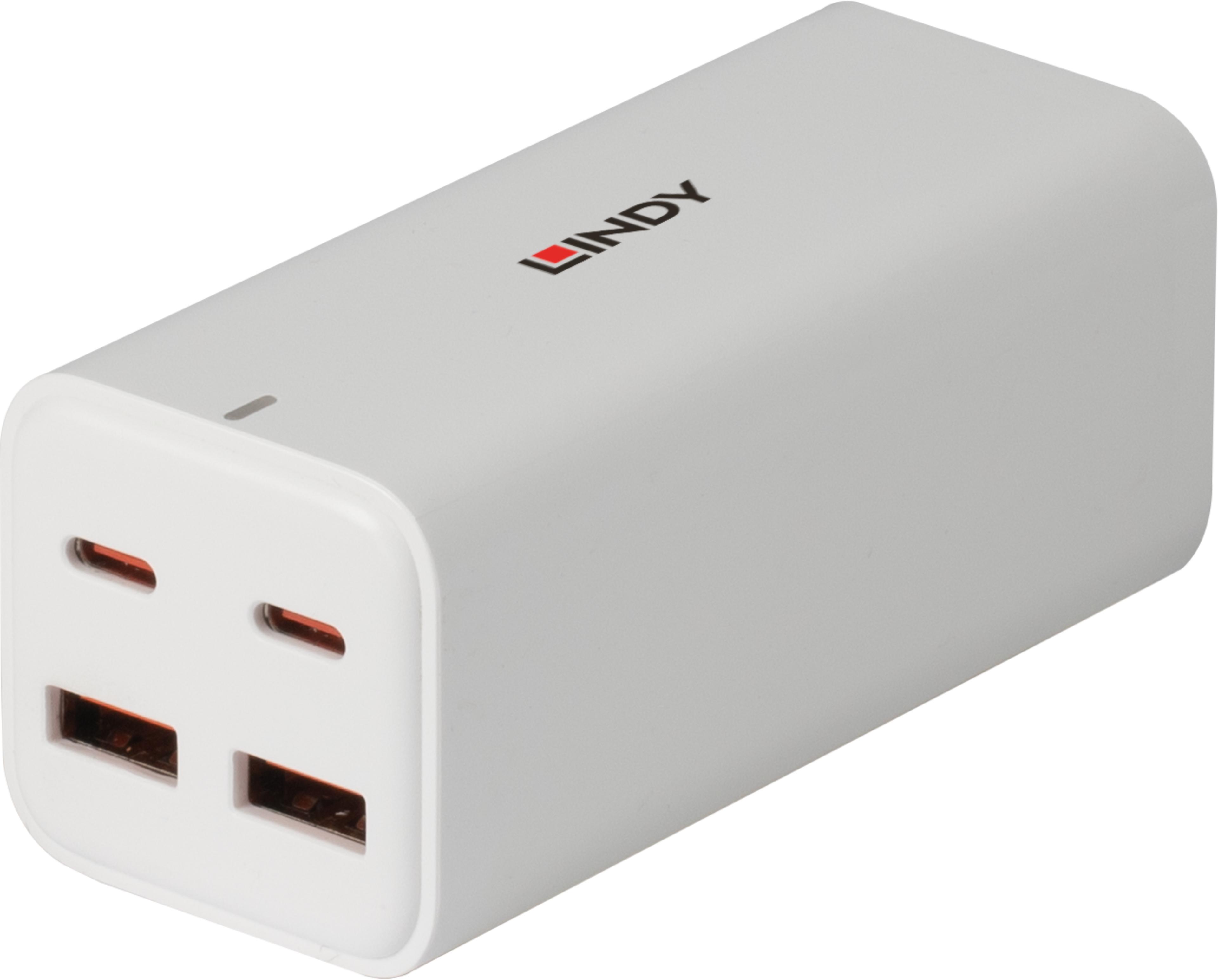 LINDY 100 W 4-Port GaN Ladeadapter