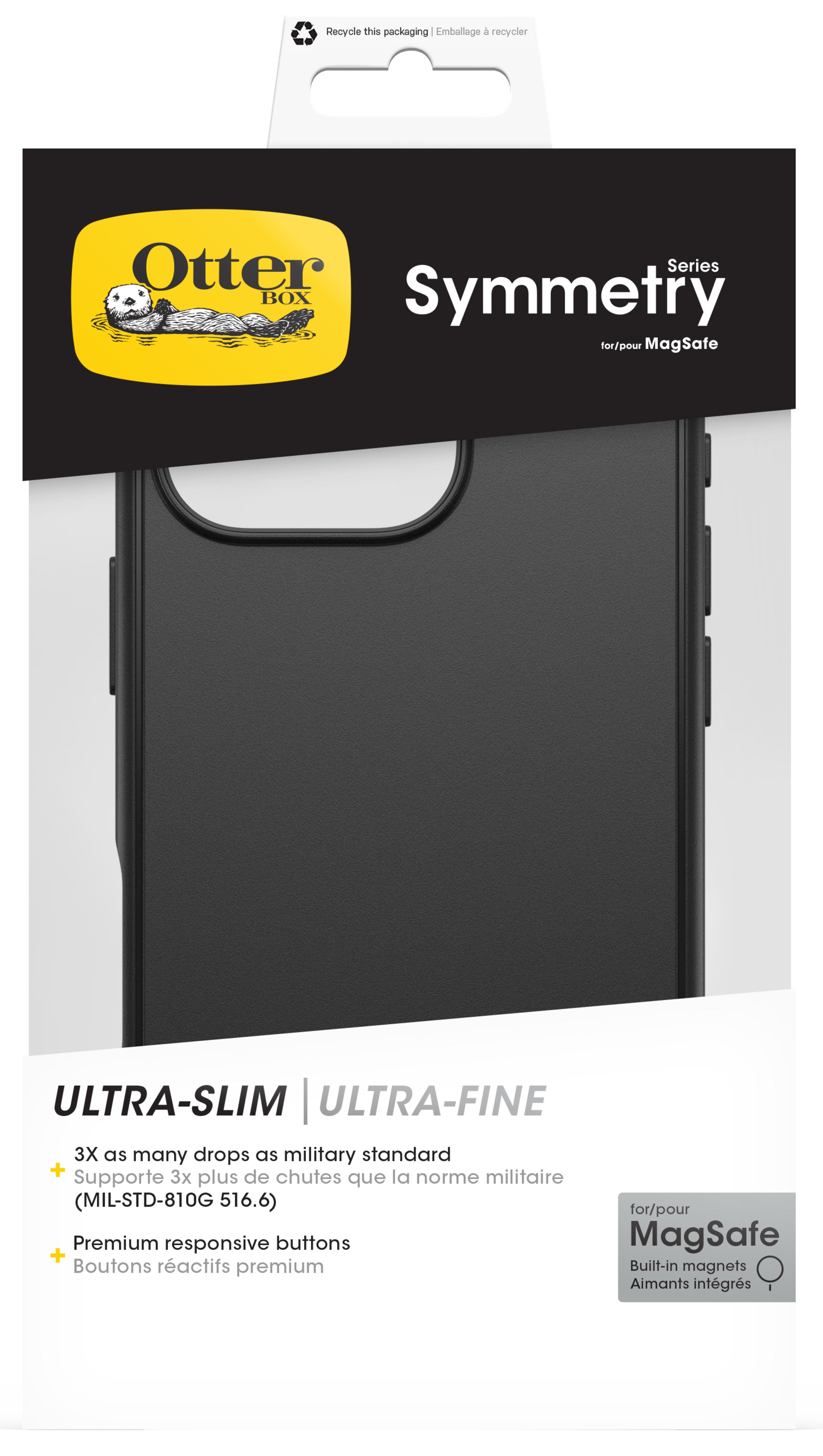 Ob. OtterBox Symmetry iPhone 16 Pro čer.