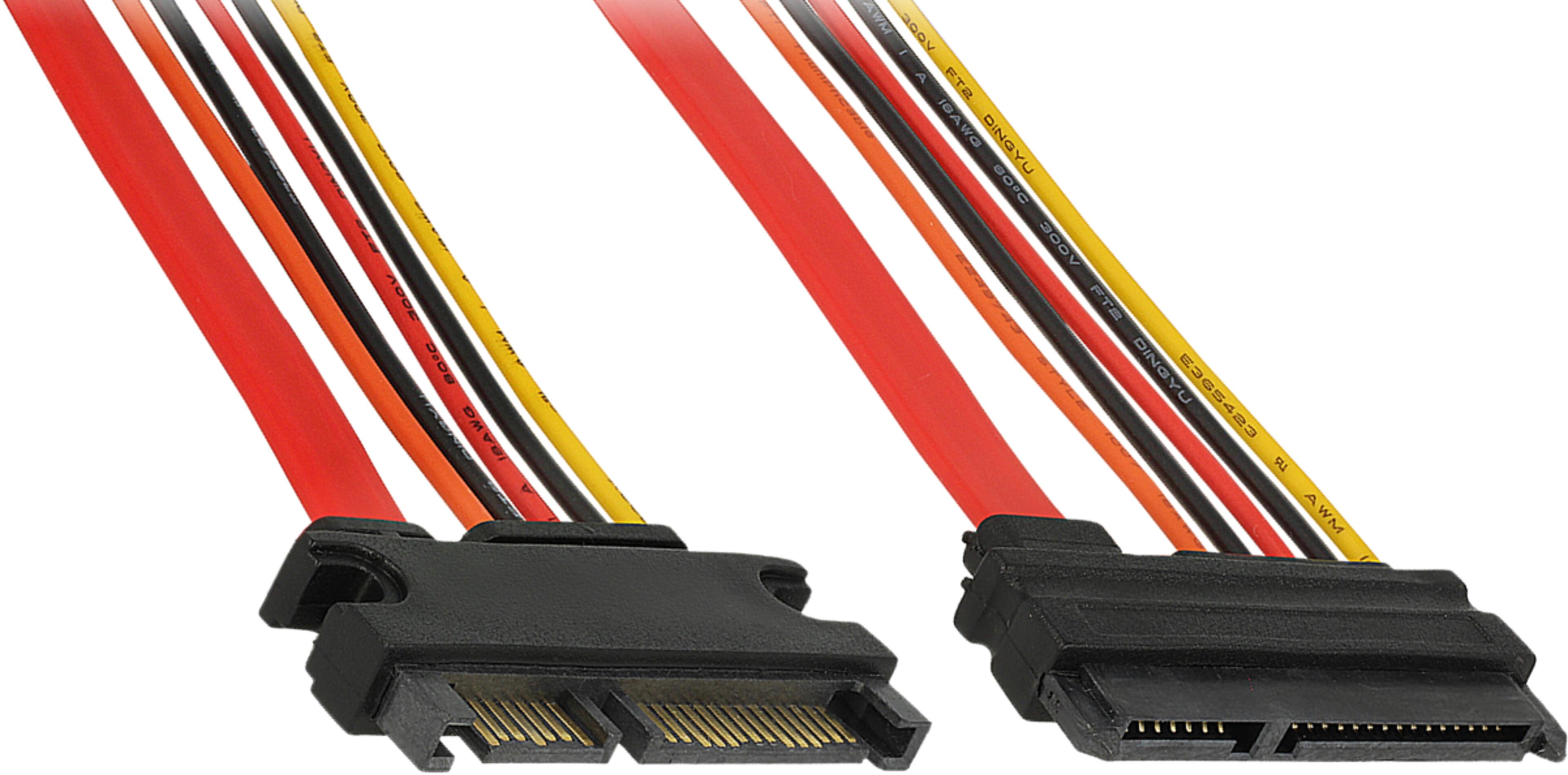 Rallonge SATA 22br. m. - f. interne 0,3m