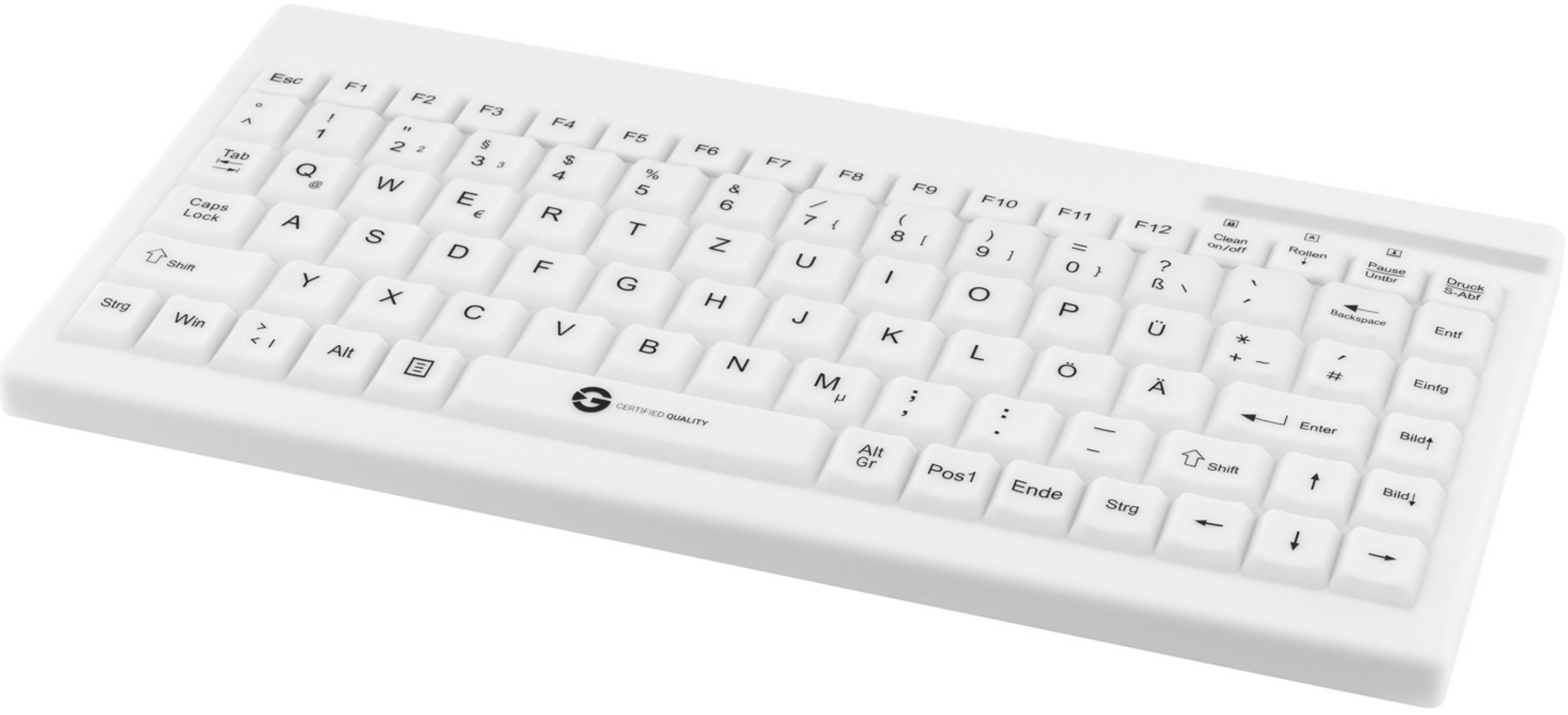 GETT GCQ CleanType Compact Keyboard Whit