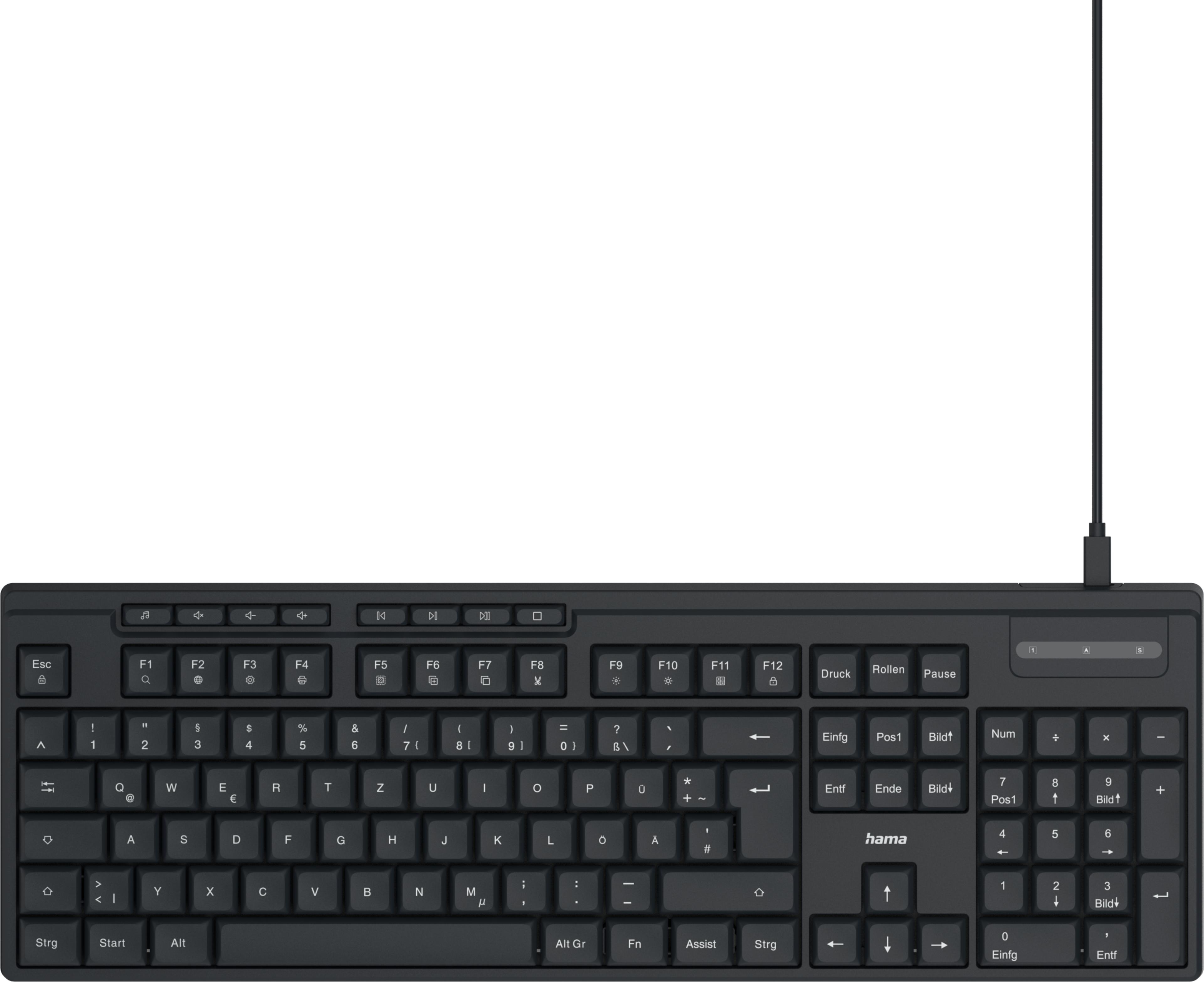 Hama CK-200 Tastatur schwarz