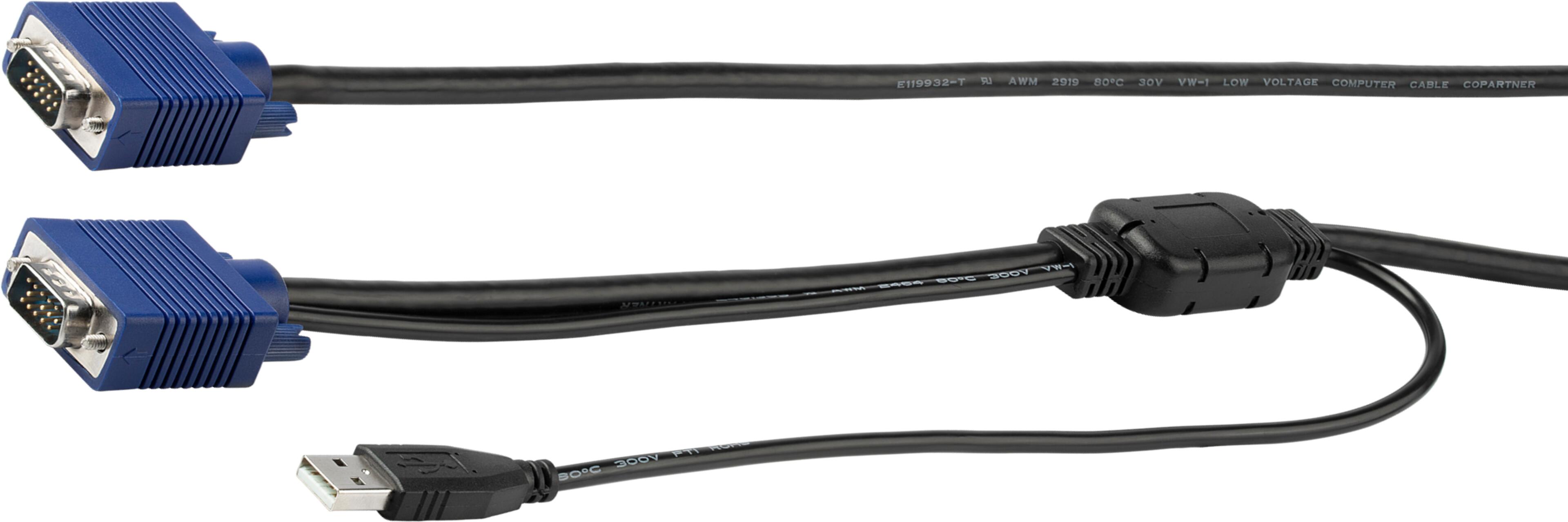 StarTech KVM Cable VGA+USB 4.6m