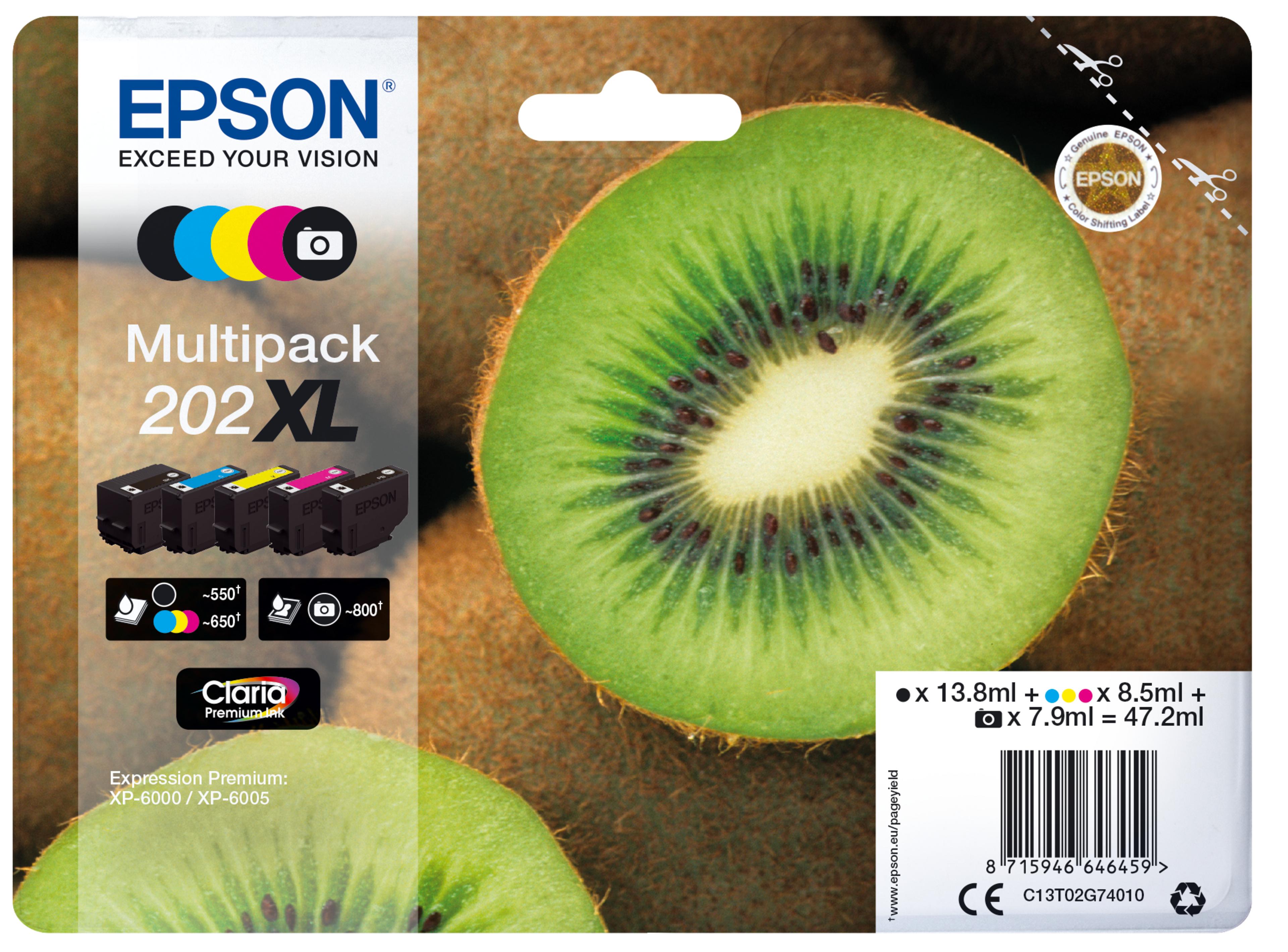 Epson 202XL Claria Ink Multipack