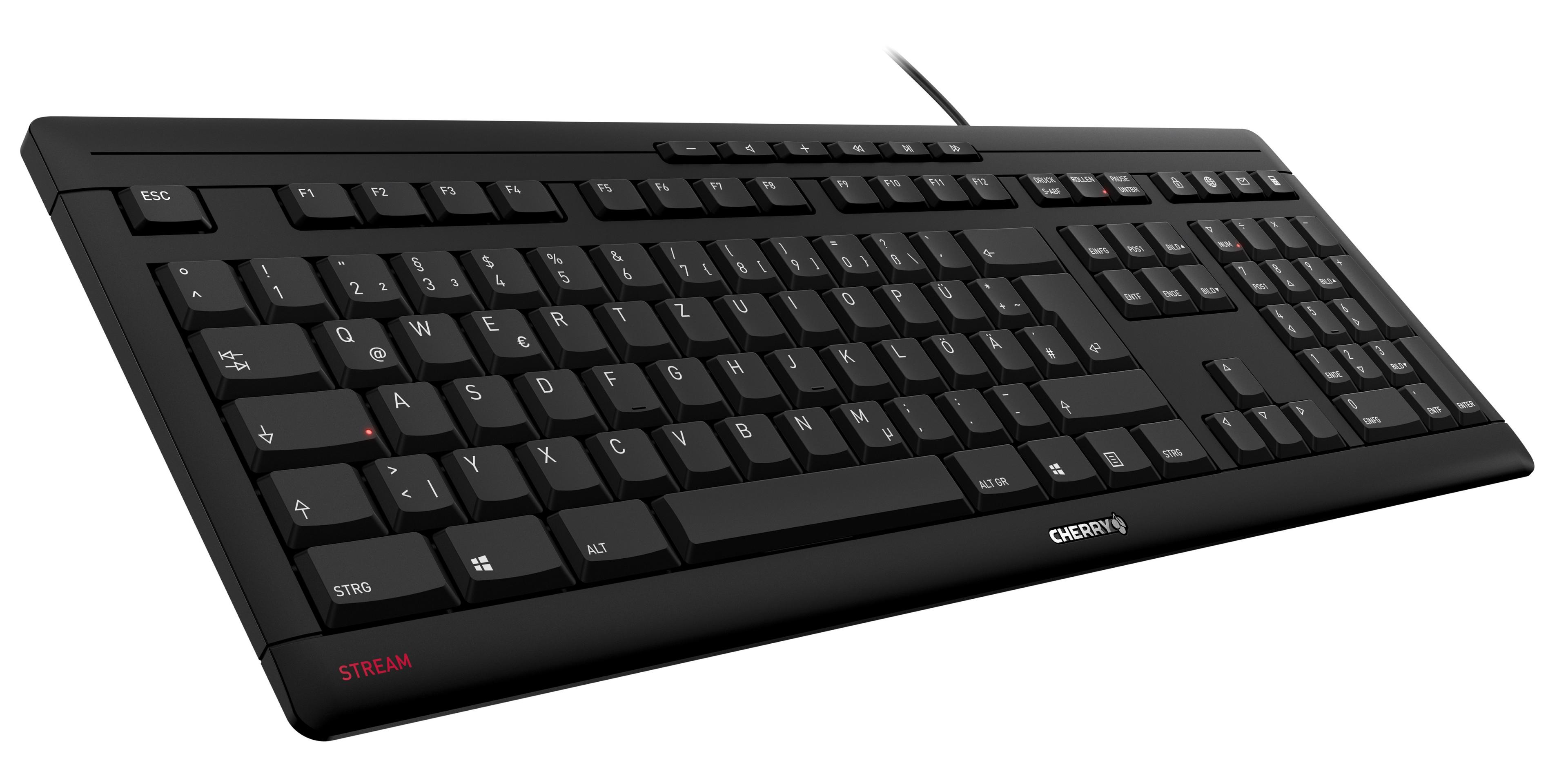 CHERRY STREAM KEYBOARD Black