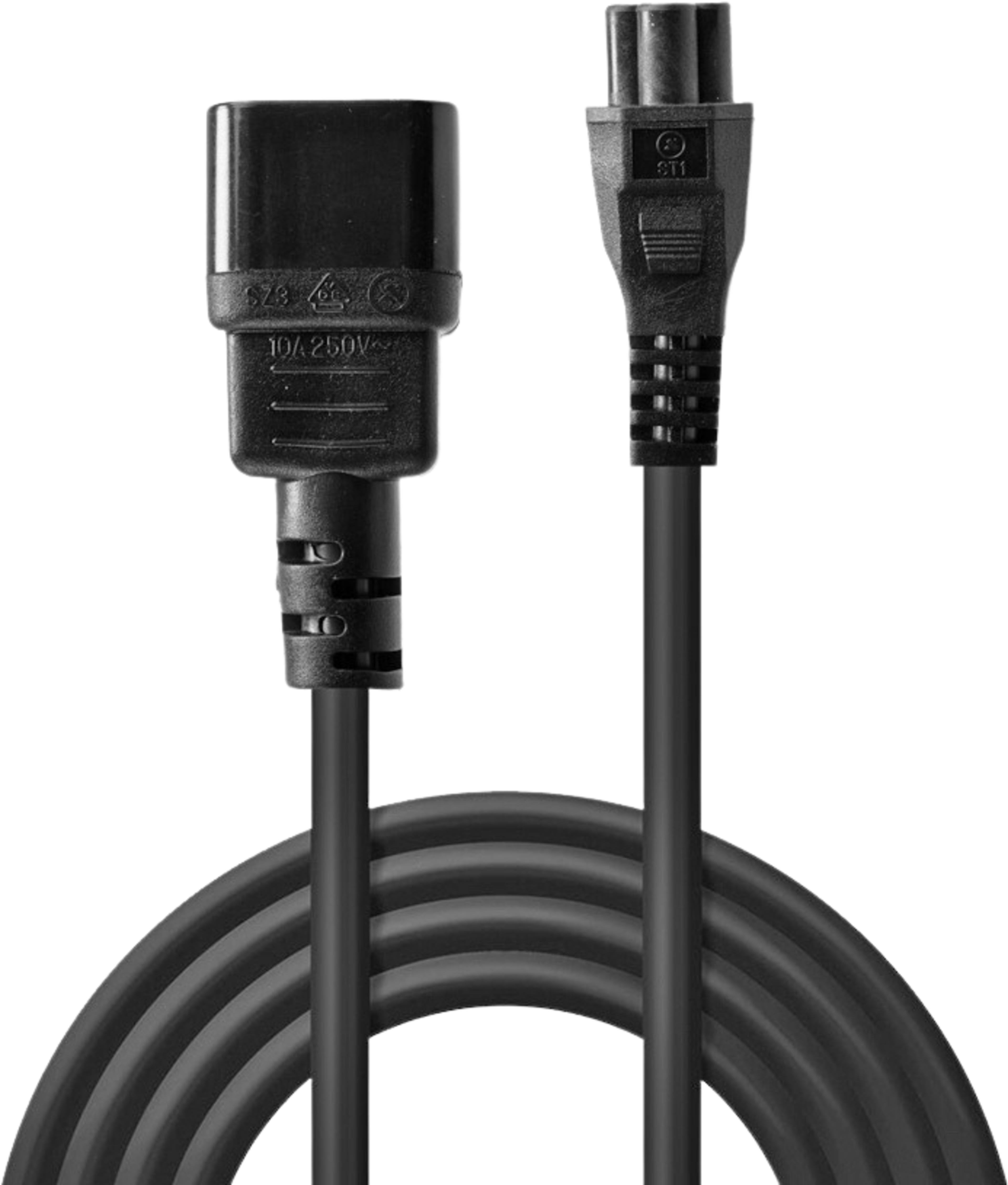 Power Cable IEC C14 - IEC C5 2m Black