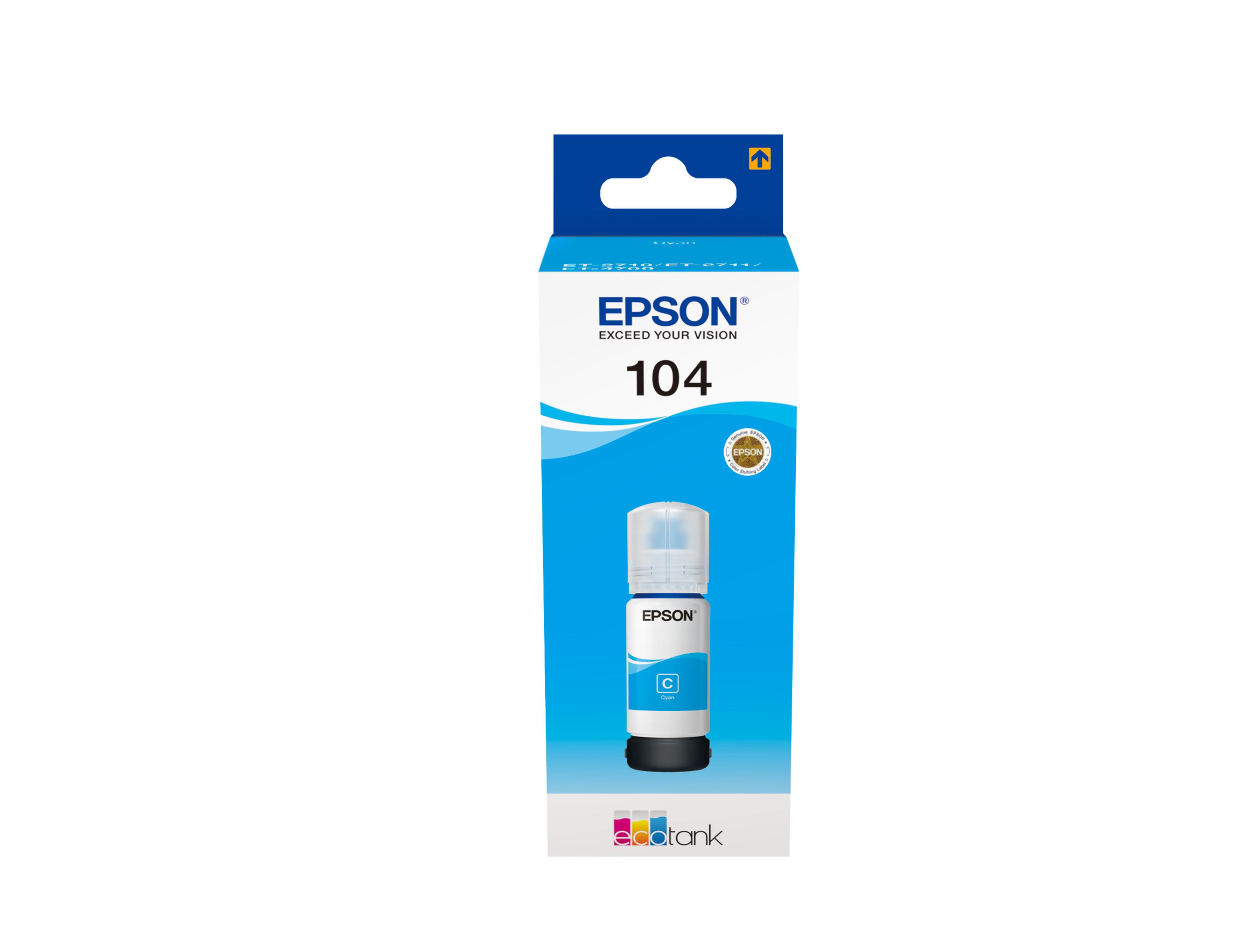 Epson 104 EcoTank Ink Cyan