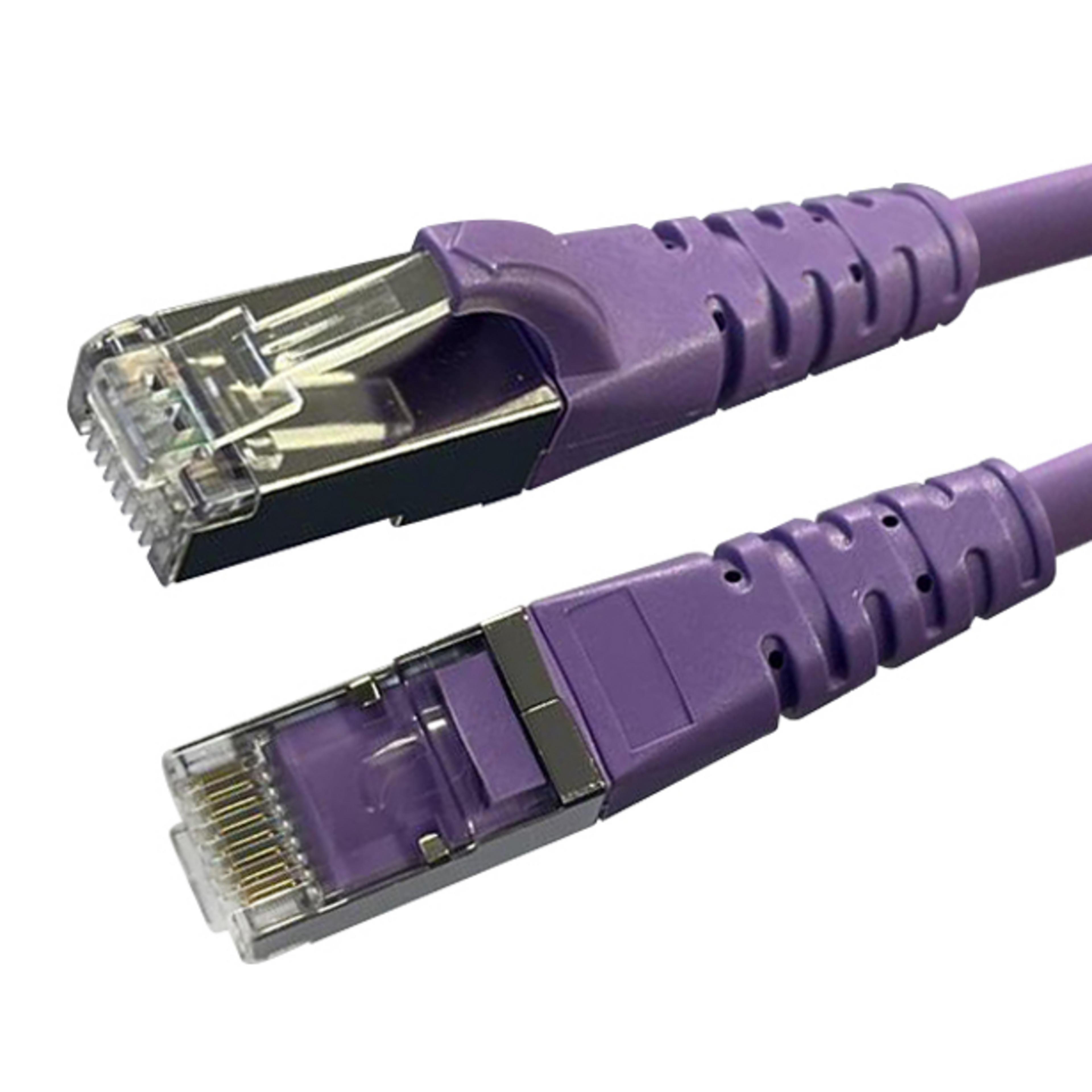 Videk Cat6a S/FTP Patch Cable 0,5m purpl