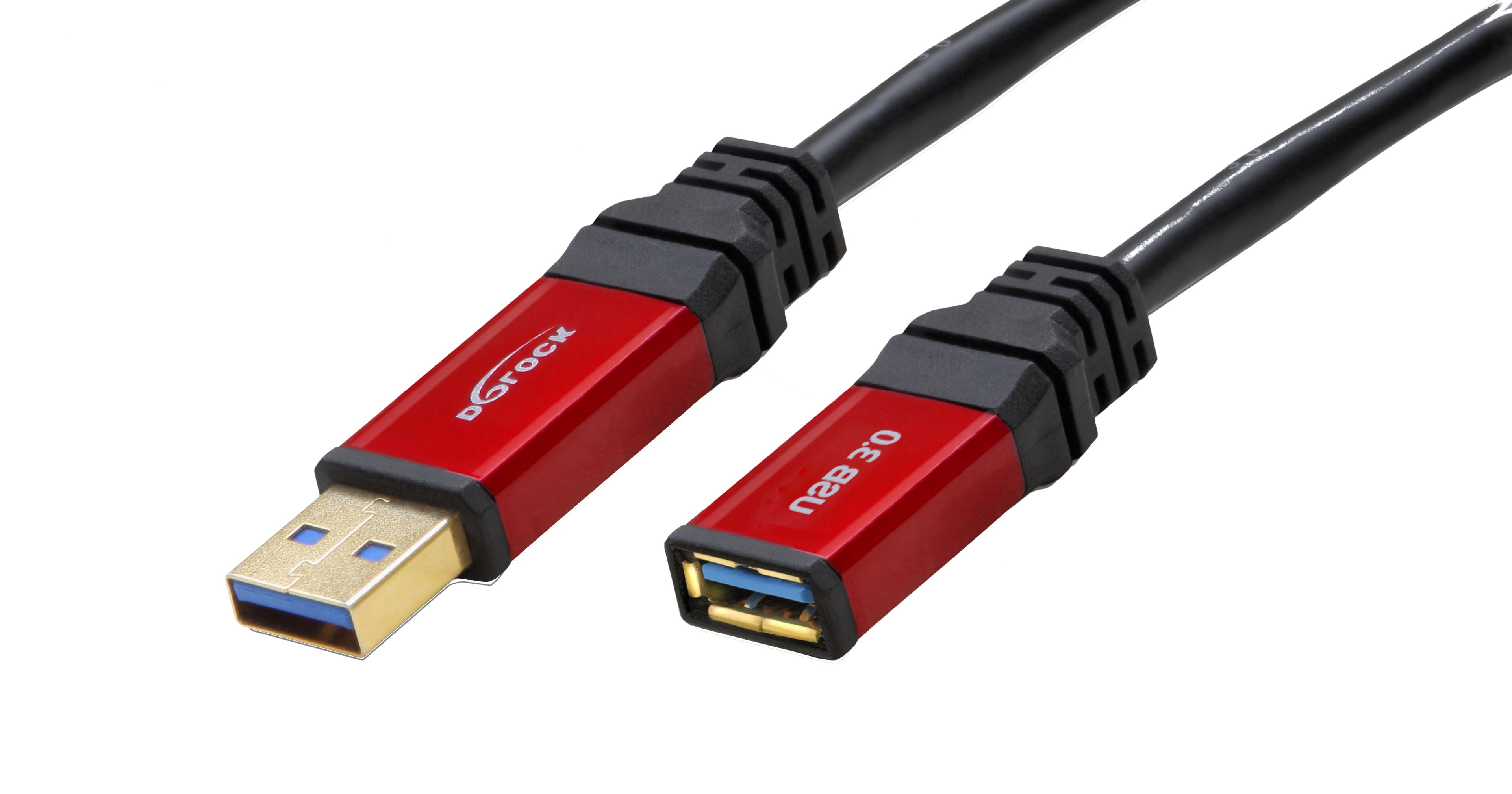 Delock USB-A hosszabbító 2 m