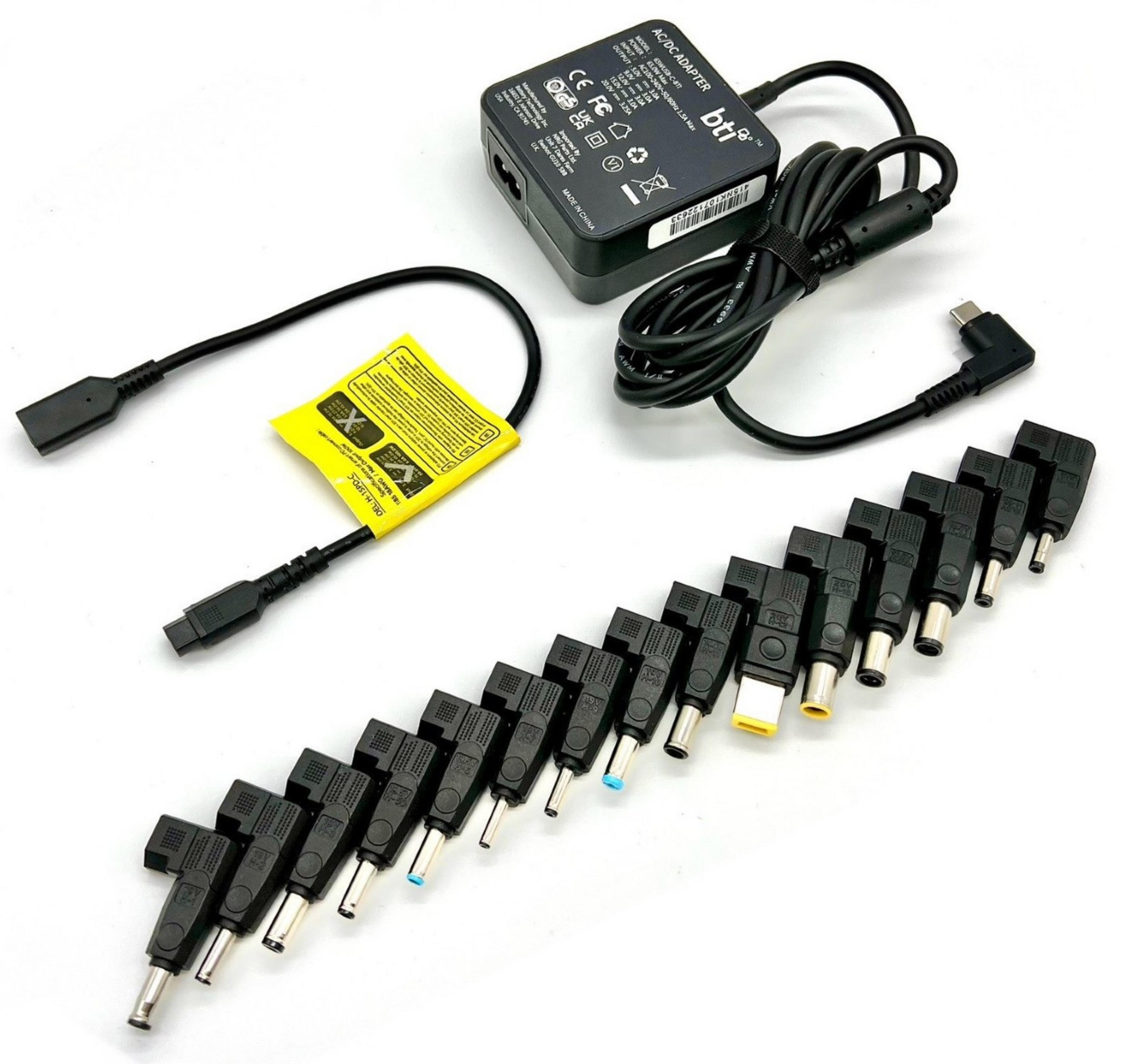 Alimentation USB-C BTI 65W universel. UE