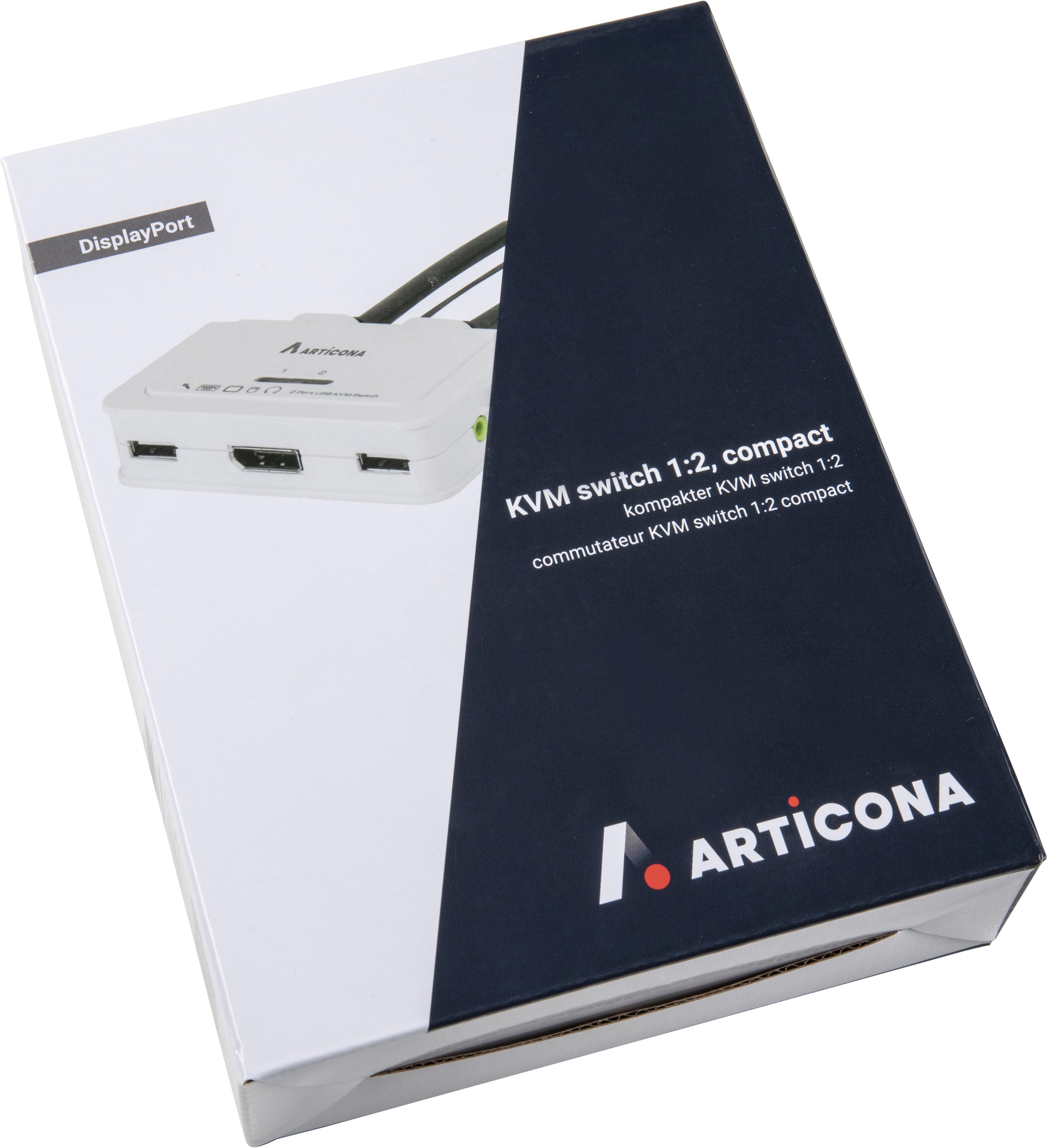 ARTICONA DisplayPort 2-Port KVM-Switch
