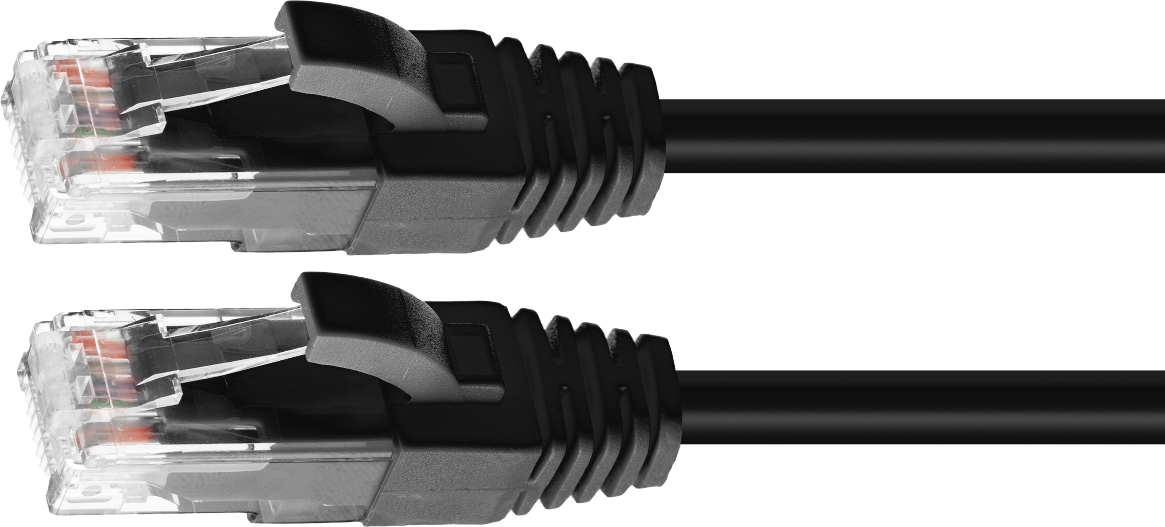 Patch Cable RJ45 U/UTP Cat6 10m Black