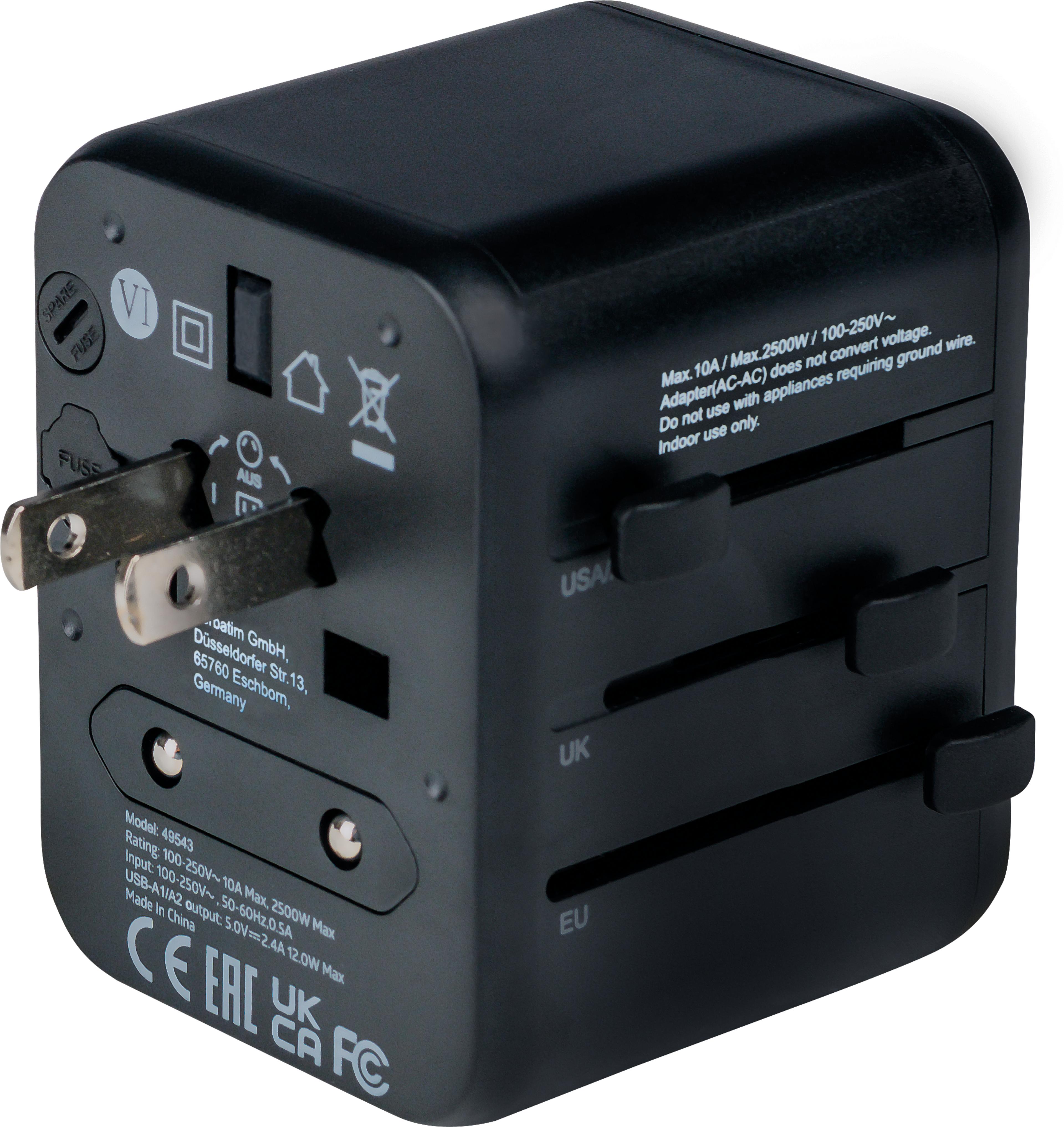 Verbatim Welt + 2x USB Reiseadapter