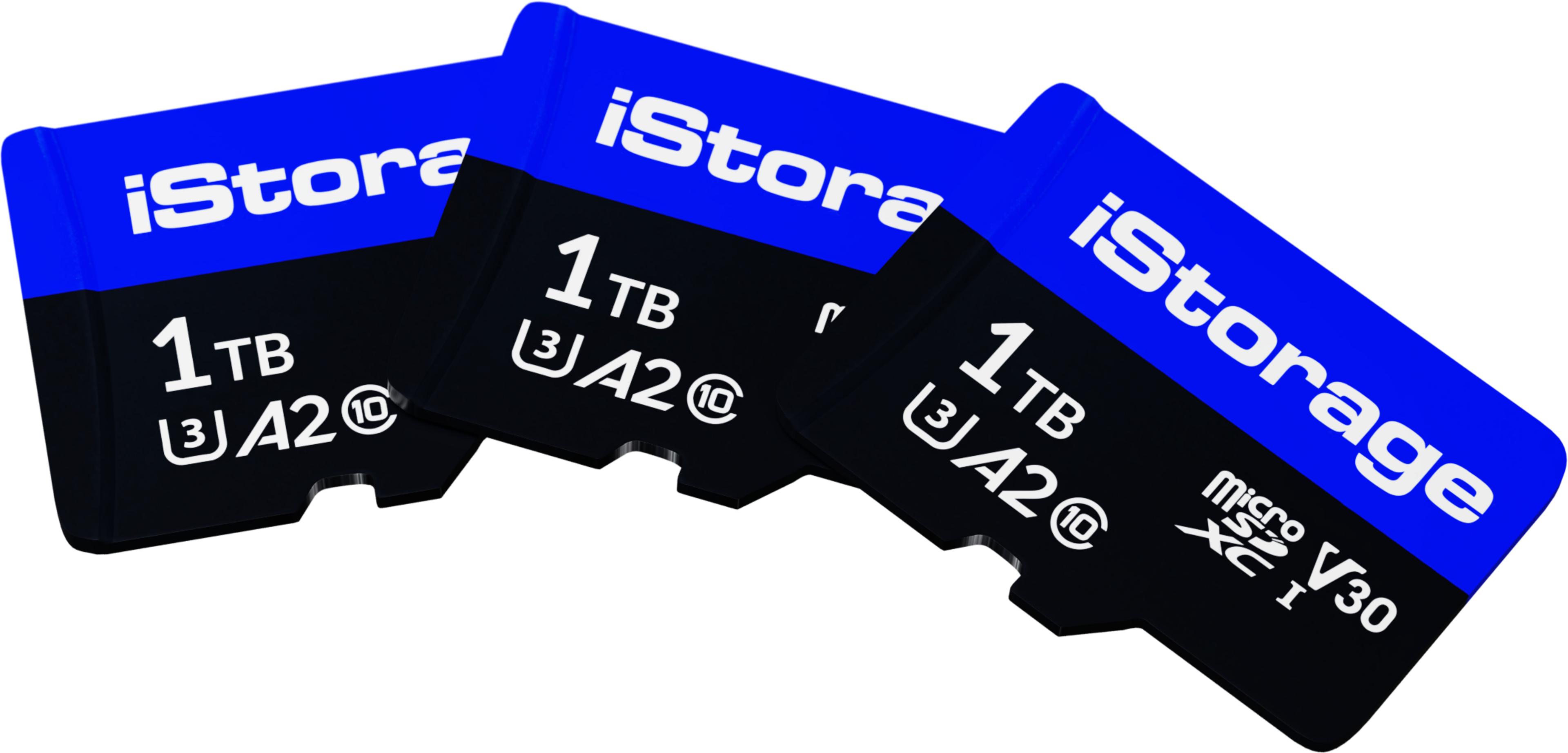 iStorage microSDXC Card 1TB 3-pack