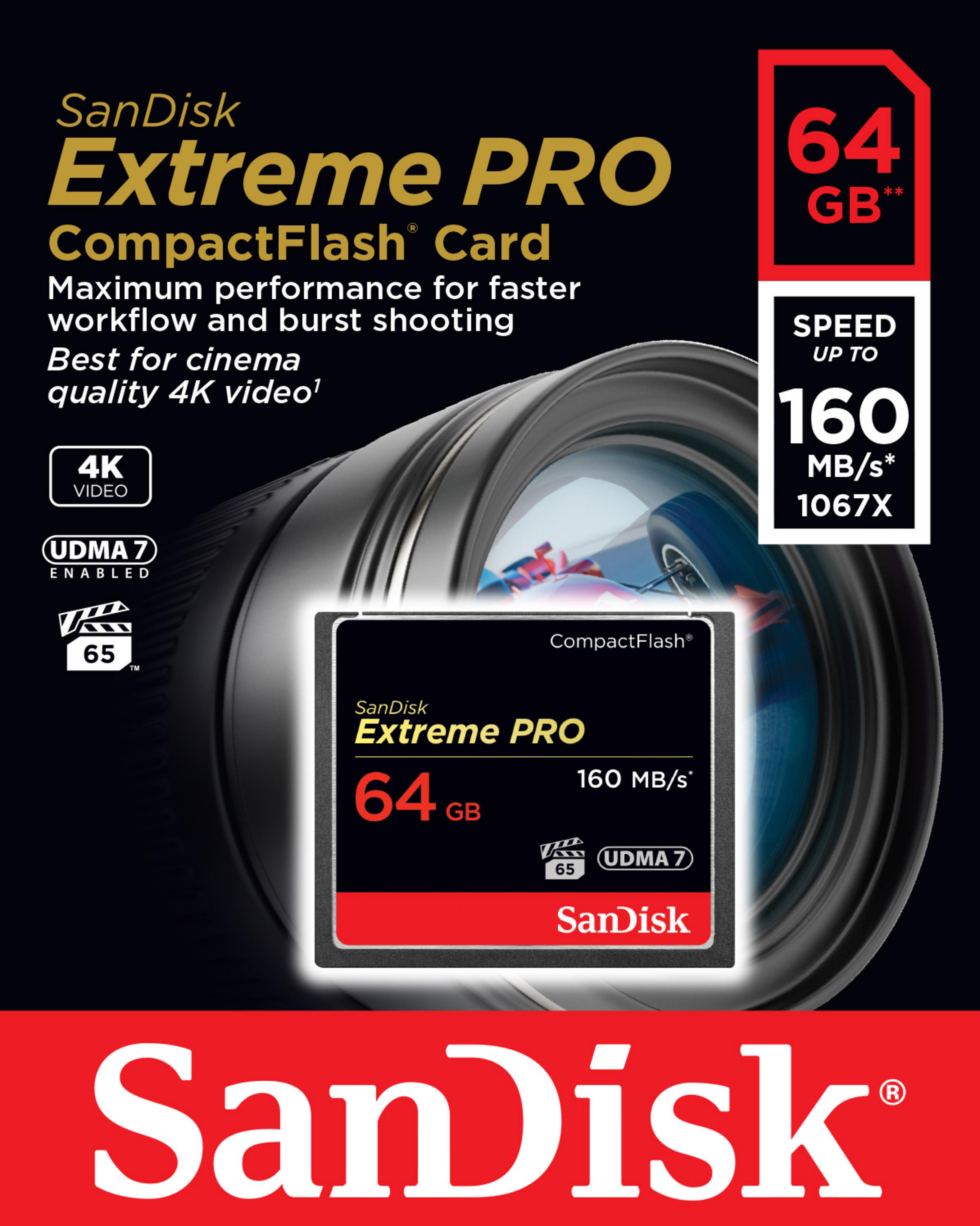 SanDisk Extreme PRO CF Card 64GB